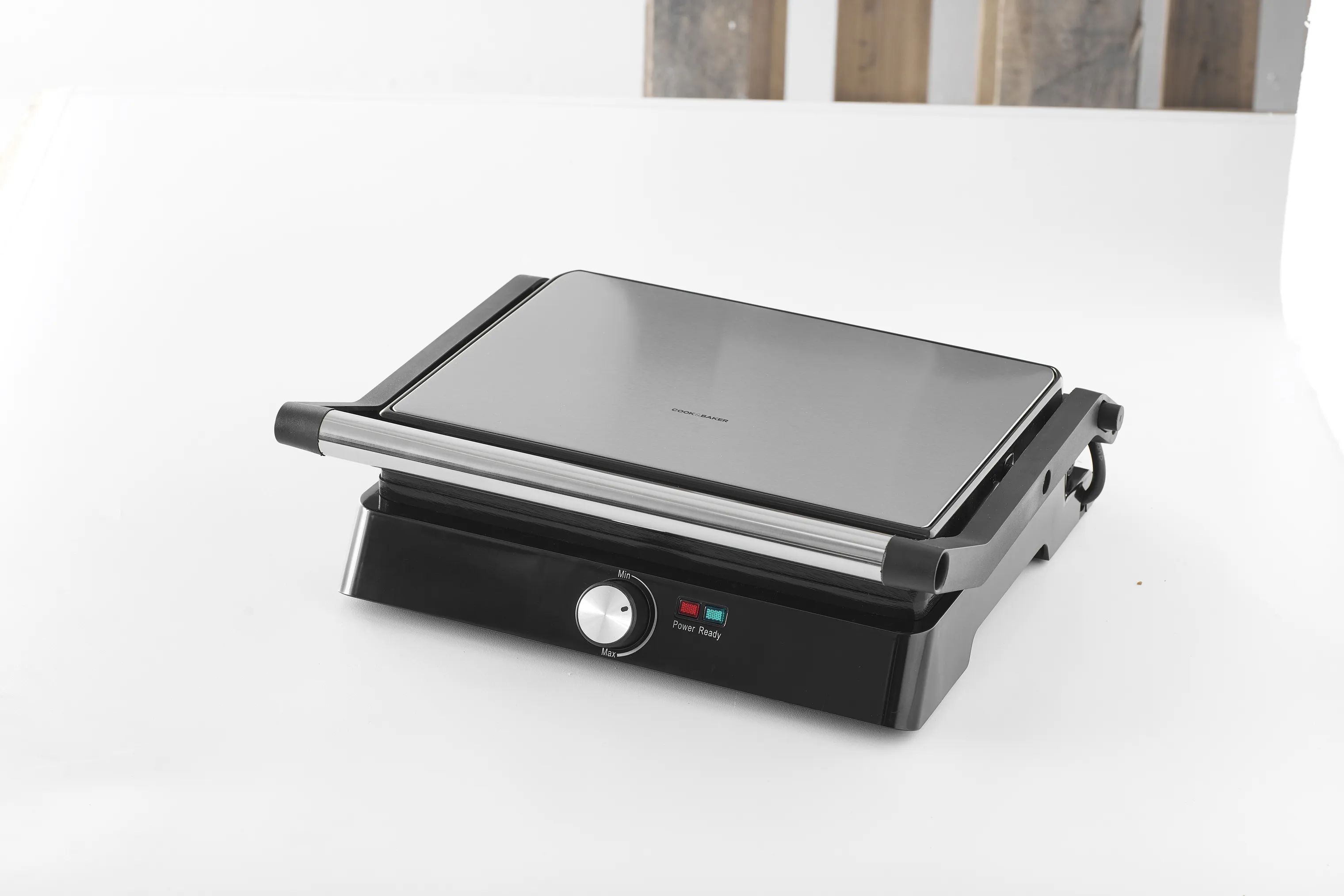 Cook & Baker Bordgrill Paninigrill i Sort/sølvfarvet, 5