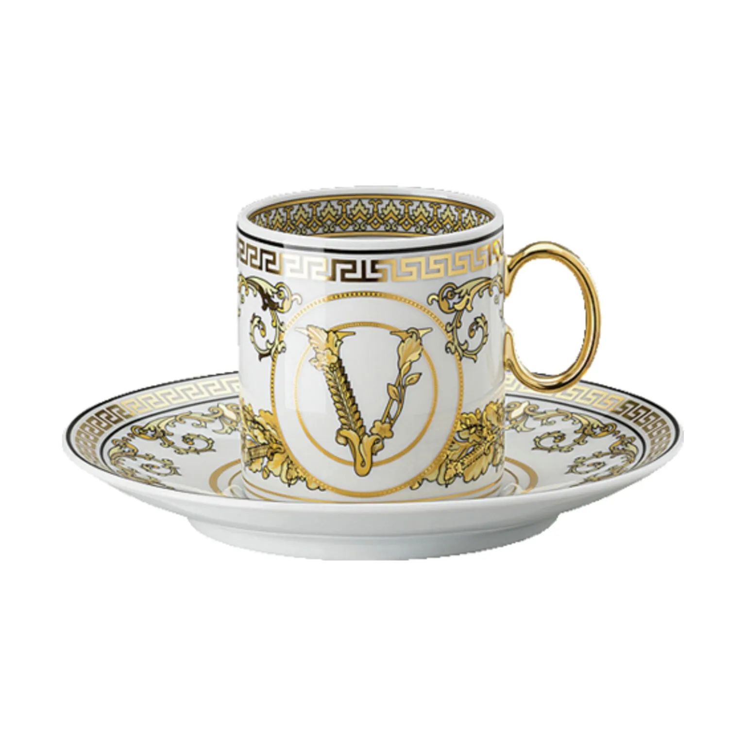 Versace Espressokopper Virtus Espressokop m. Underkop i Hvid, 1