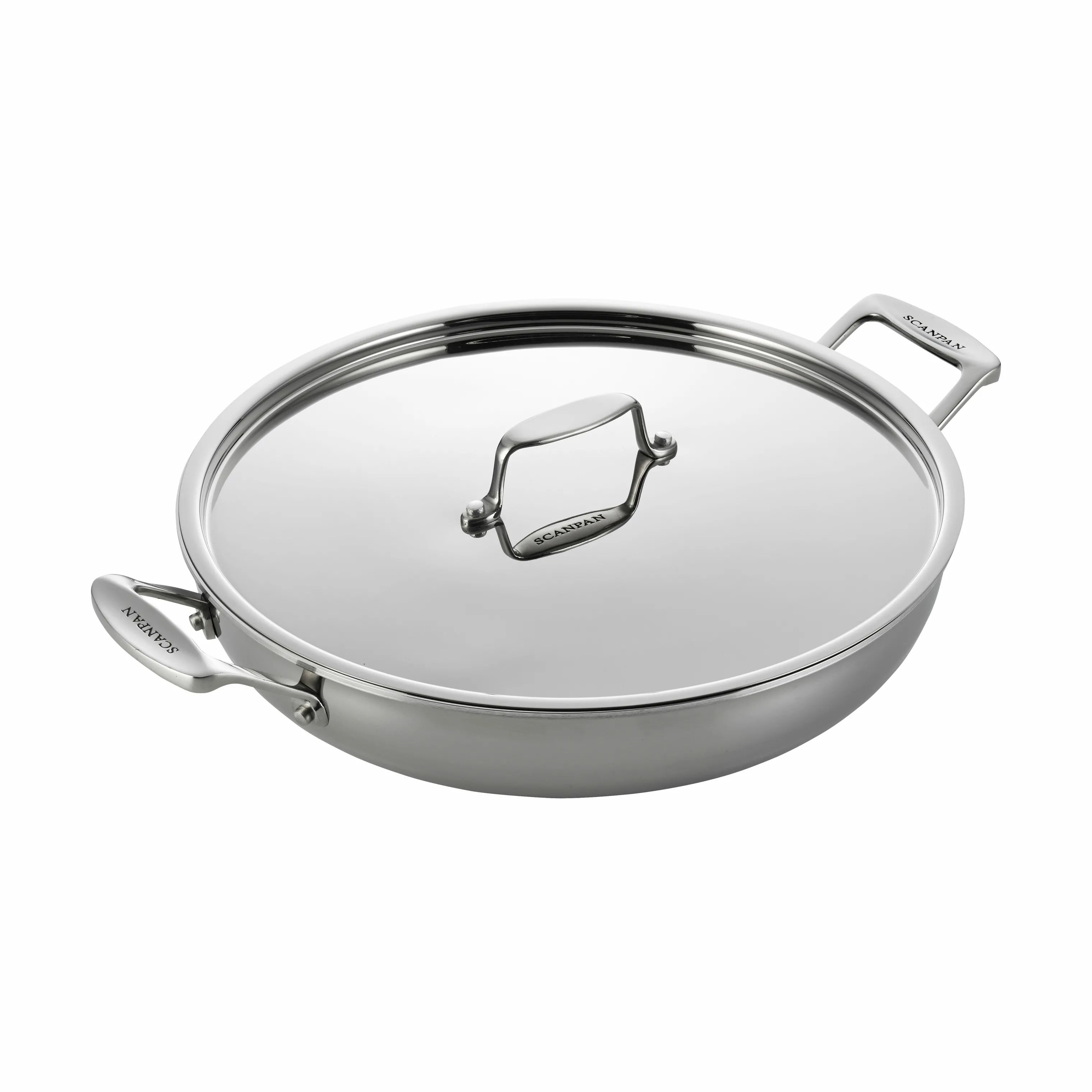 Scanpan Sauterpander Fusion 5 Chefpande m. låg i Stål, 1