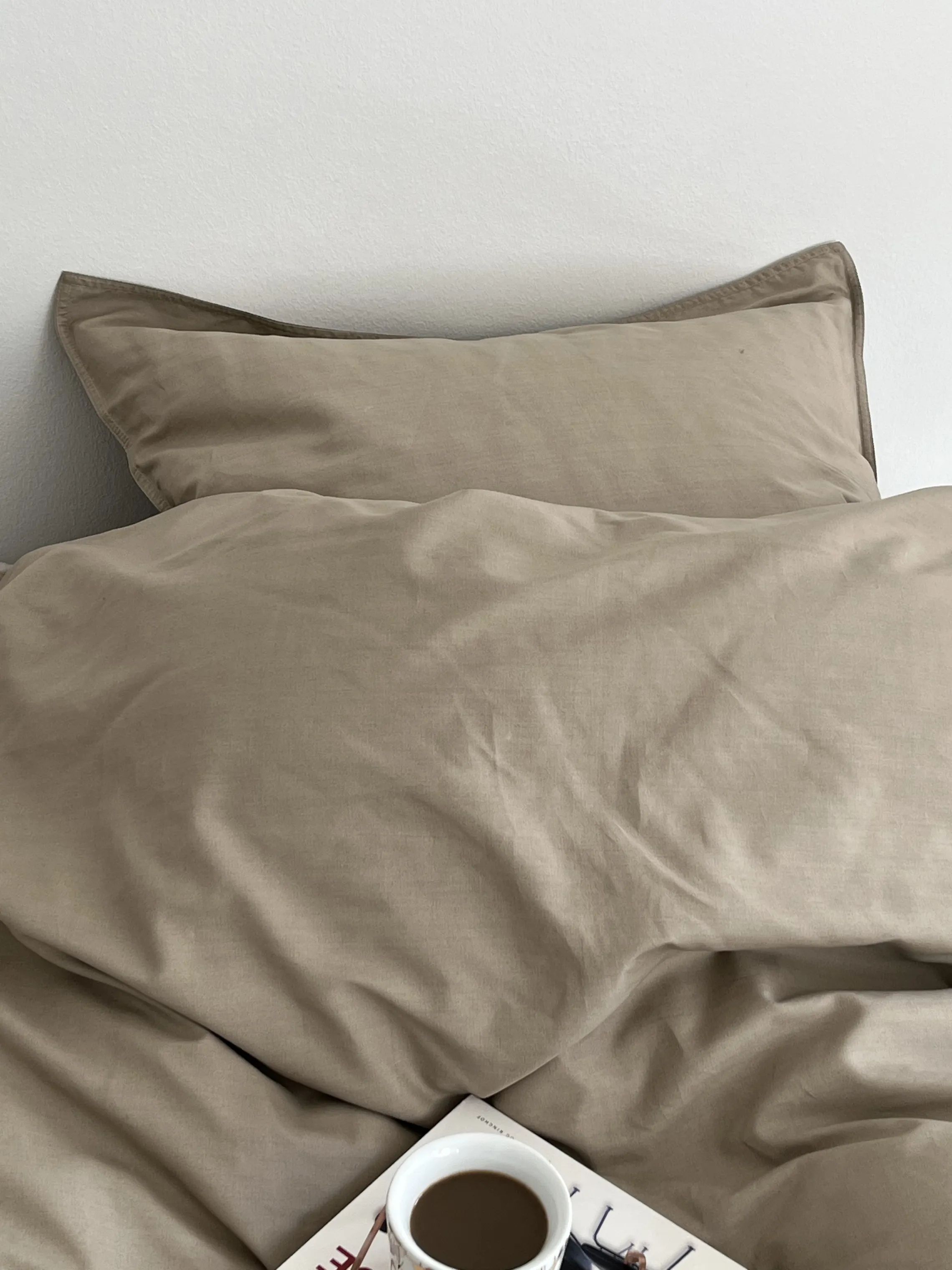 omhu Sengetøj Percale OMHU Percale Sengetøj i Mud, B140 x L200 cm, 3