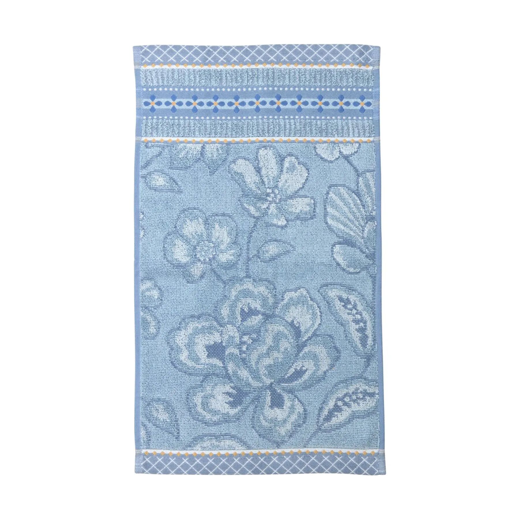 PIP Studio Håndklæder Jasmin Jacquard Håndklæde i Light Blue, B30 x L50 cm, 1