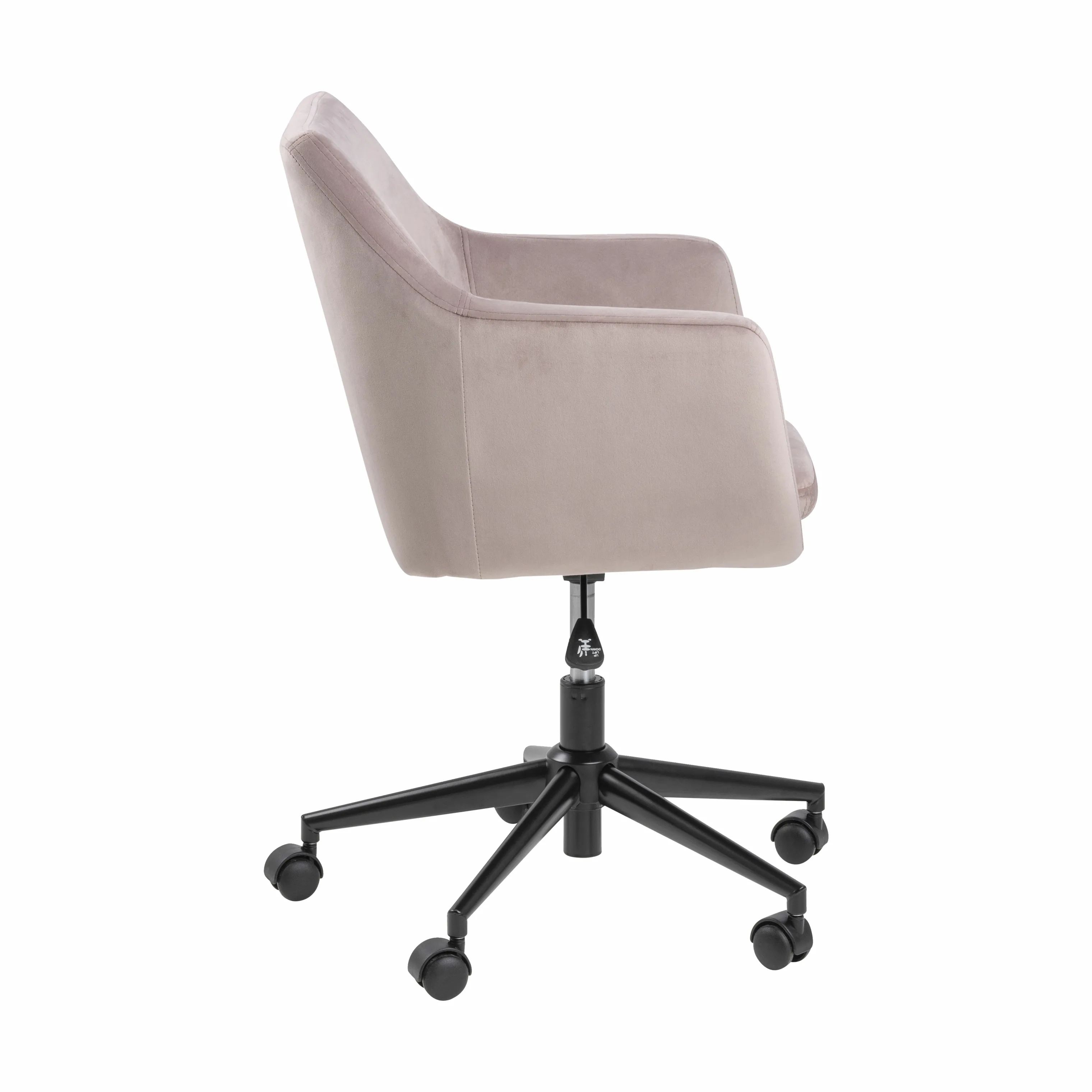 CASA Living Skrivebordsstole Nora Skrivebordsstol i Dusty rose/sort, 4