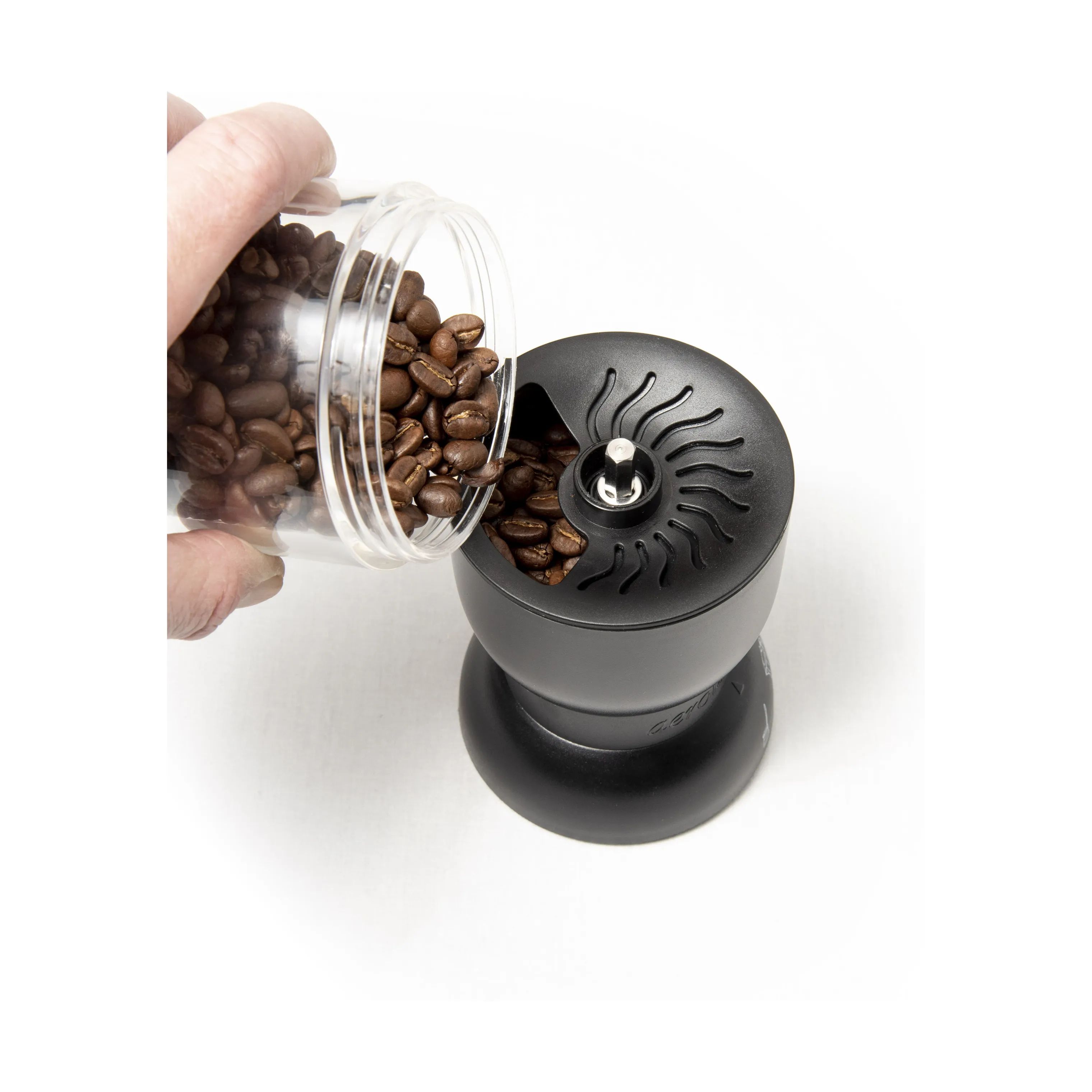 Aerolatte Kaffekværne Kaffemølle i Svart, silver, klar, 4