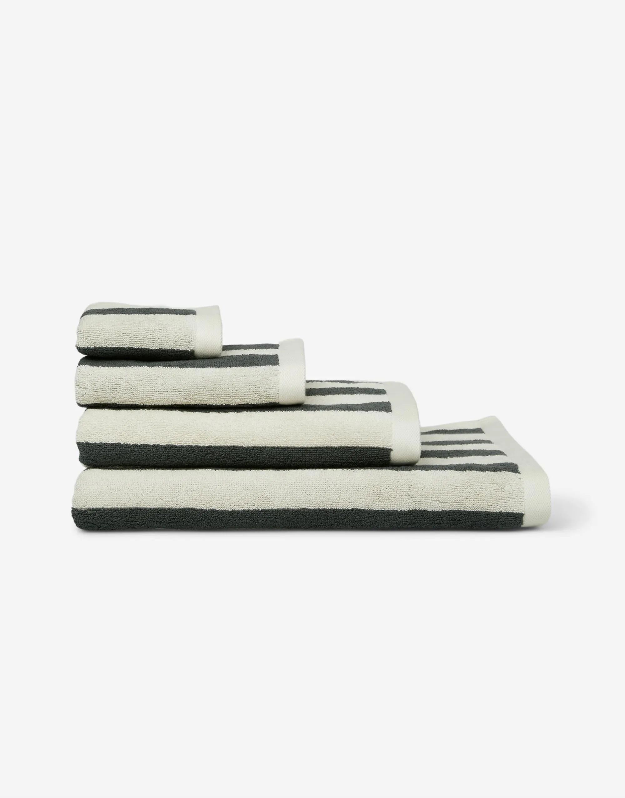 Marc O'Polo Håndklæder Heritage Håndklæde i Anthracite, B70 x L140 cm, 4