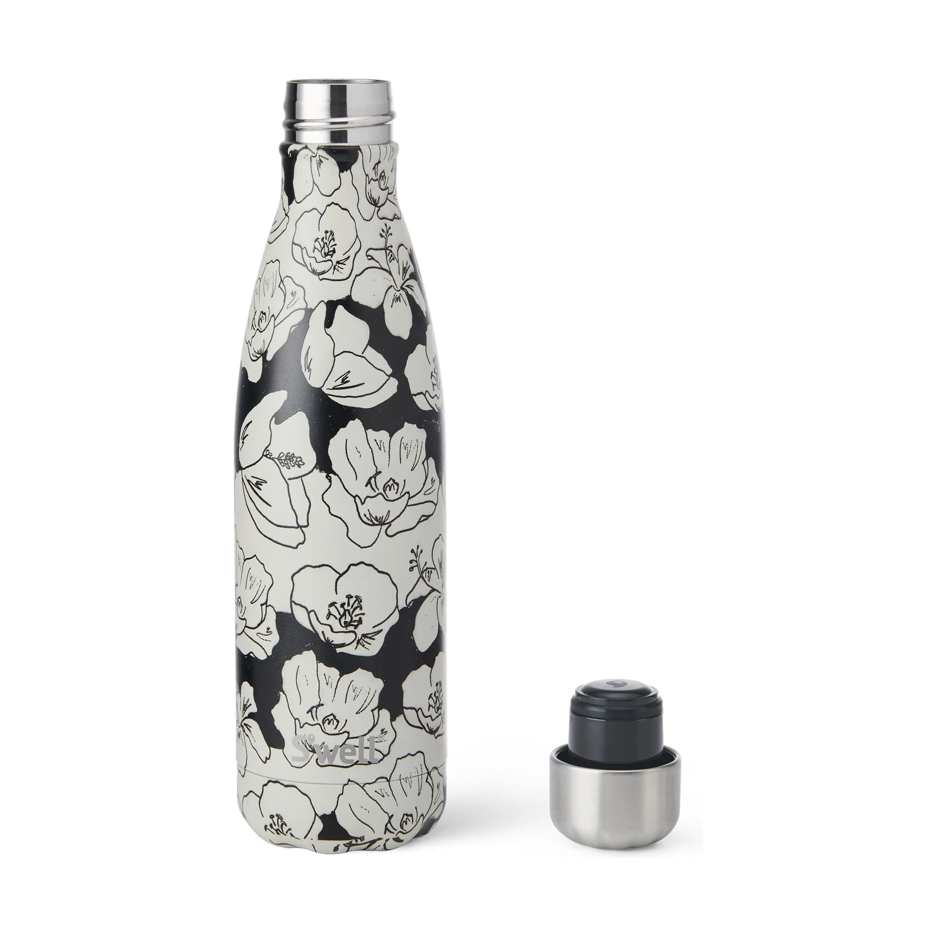 S'well Termoflasker Termoflaske i Black / White, 500 ml, 4