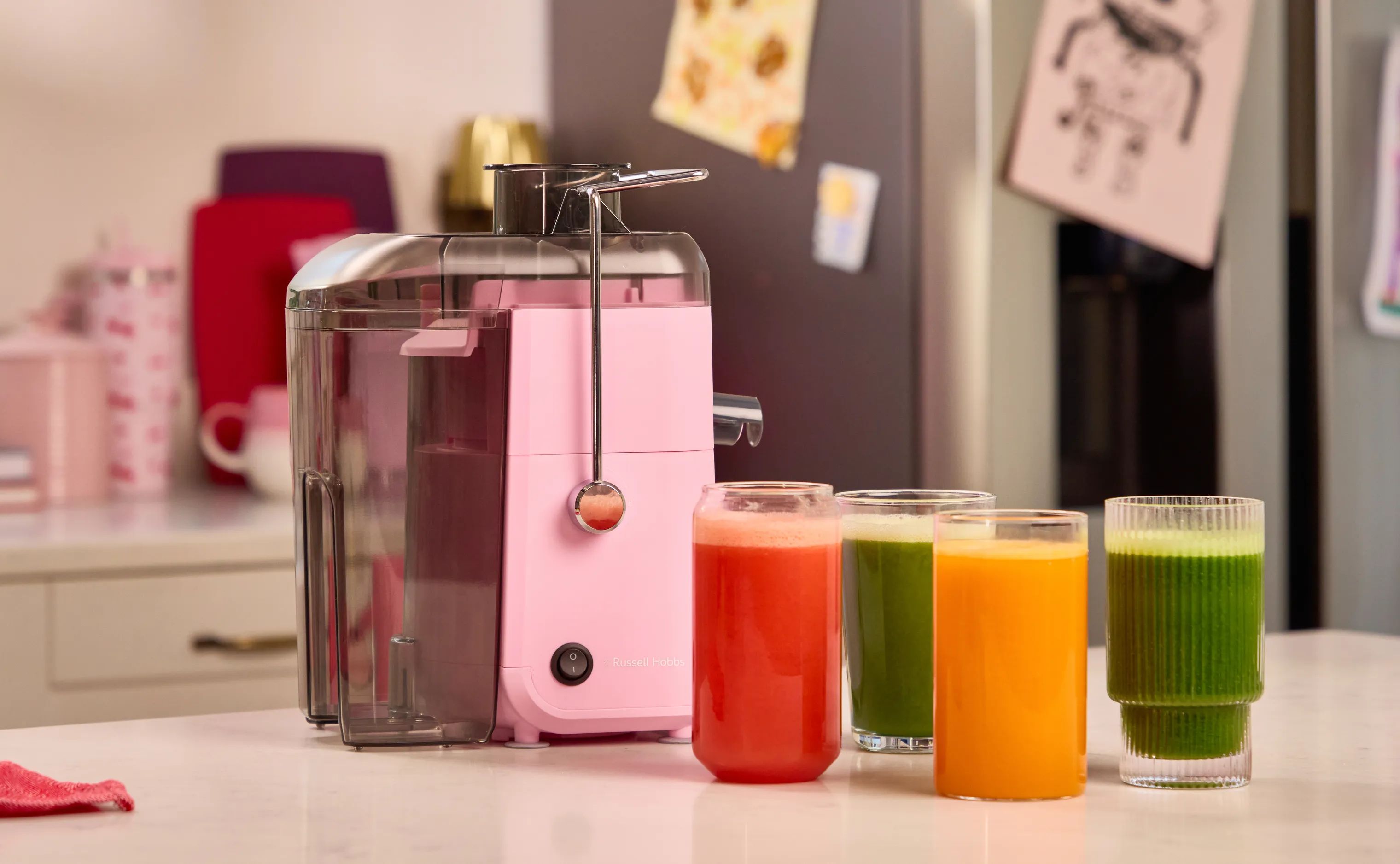 Russell Hobbs Slowjuicere Juiceluxe Juicer i Lyserød, 2