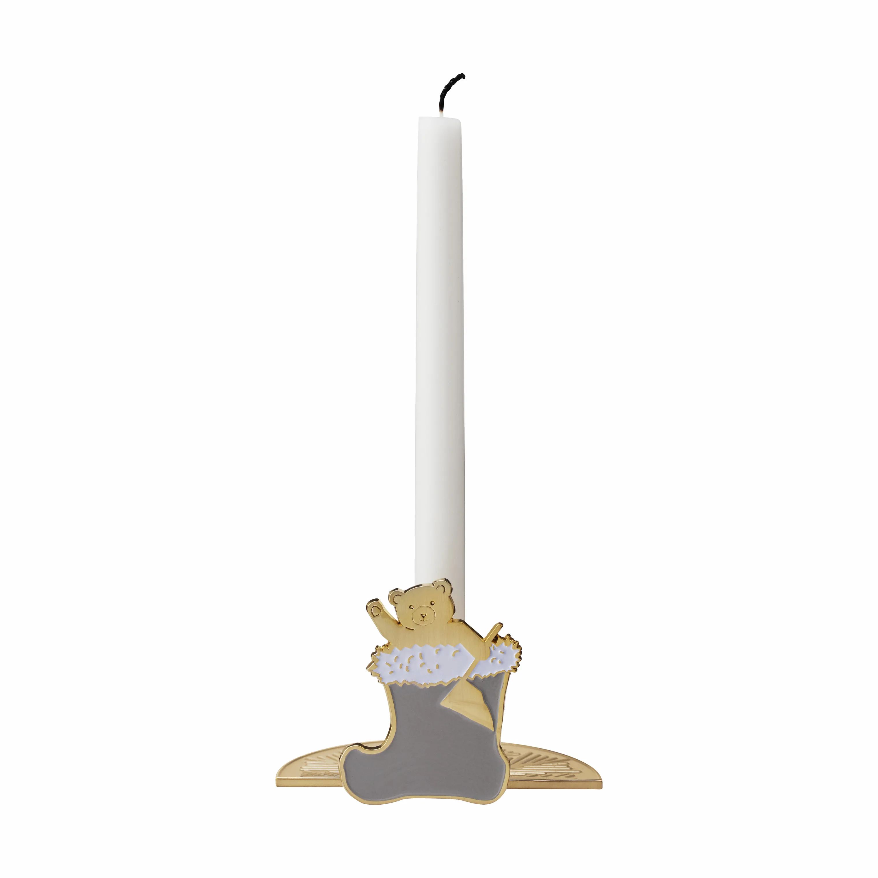 Stelton Kronelysestage Christmas Tangle Christmas While Waiting Lysestage i Guldfarvet, 5,5 cm, 1