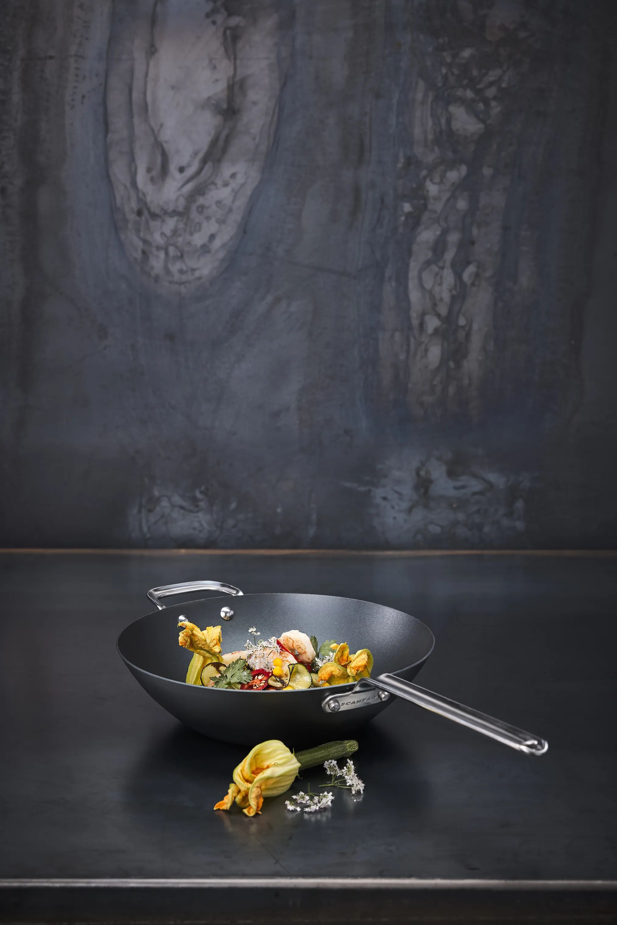 Scanpan Wokpander Black Iron Wok i Sort, 2