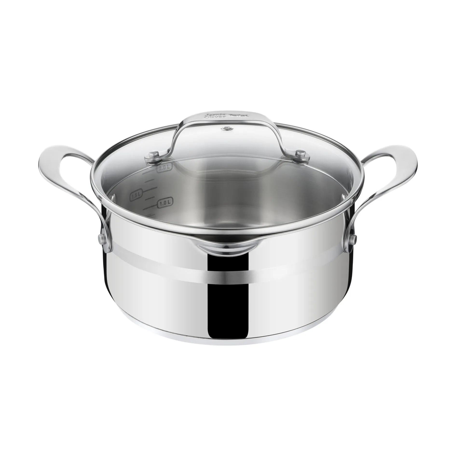 Jamie Oliver by Tefal Grydesæt Cook Smart Grydesæt - 7 dele i Sølv, 4