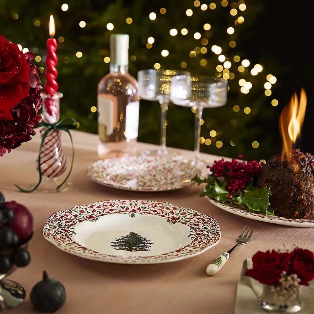 Spode Middagstallerkener Yuletide Tallerken - 4 stk. i 27,3 cm, 2