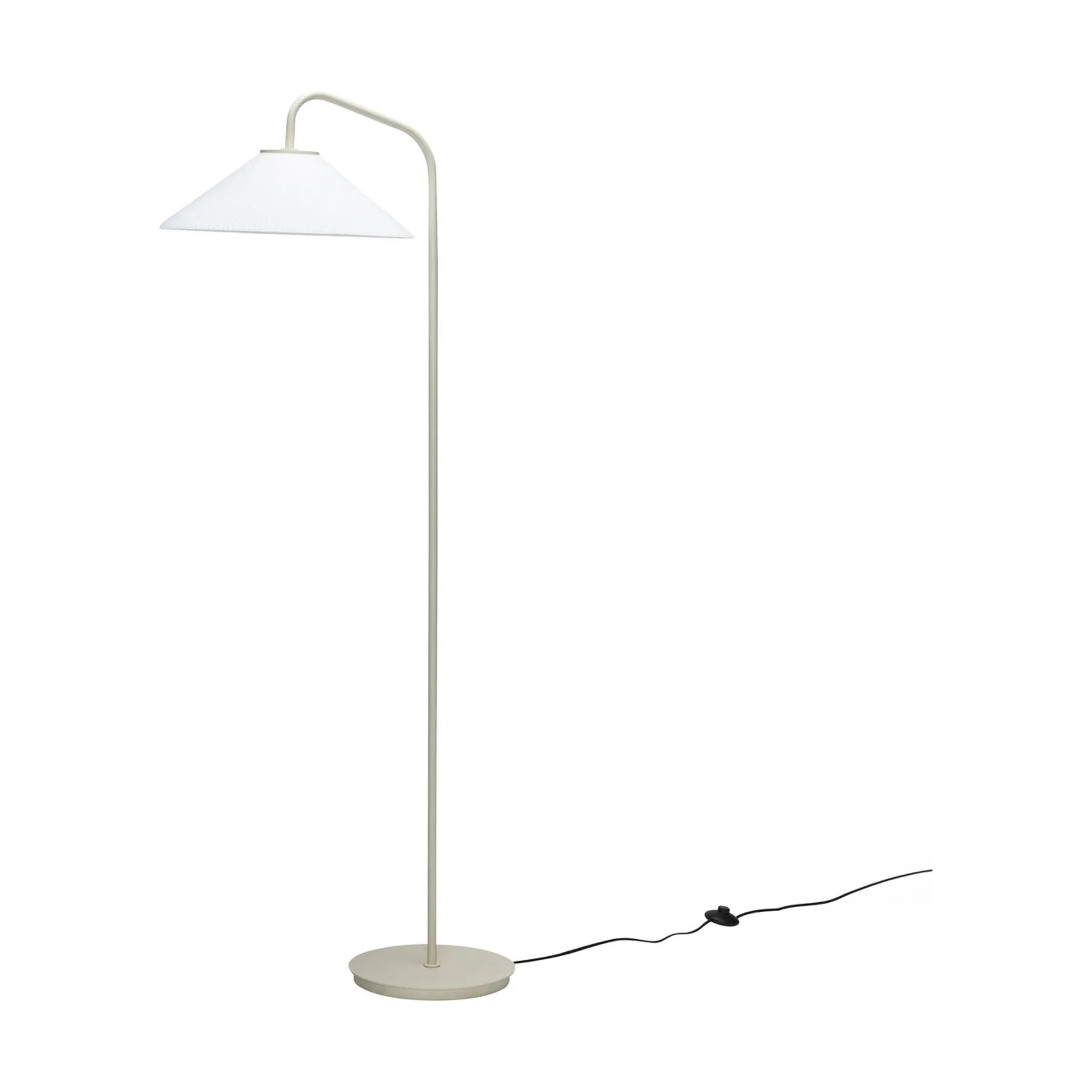 Hübsch Gulvlamper Solid Gulvlampe i Sand/Hvid, 1