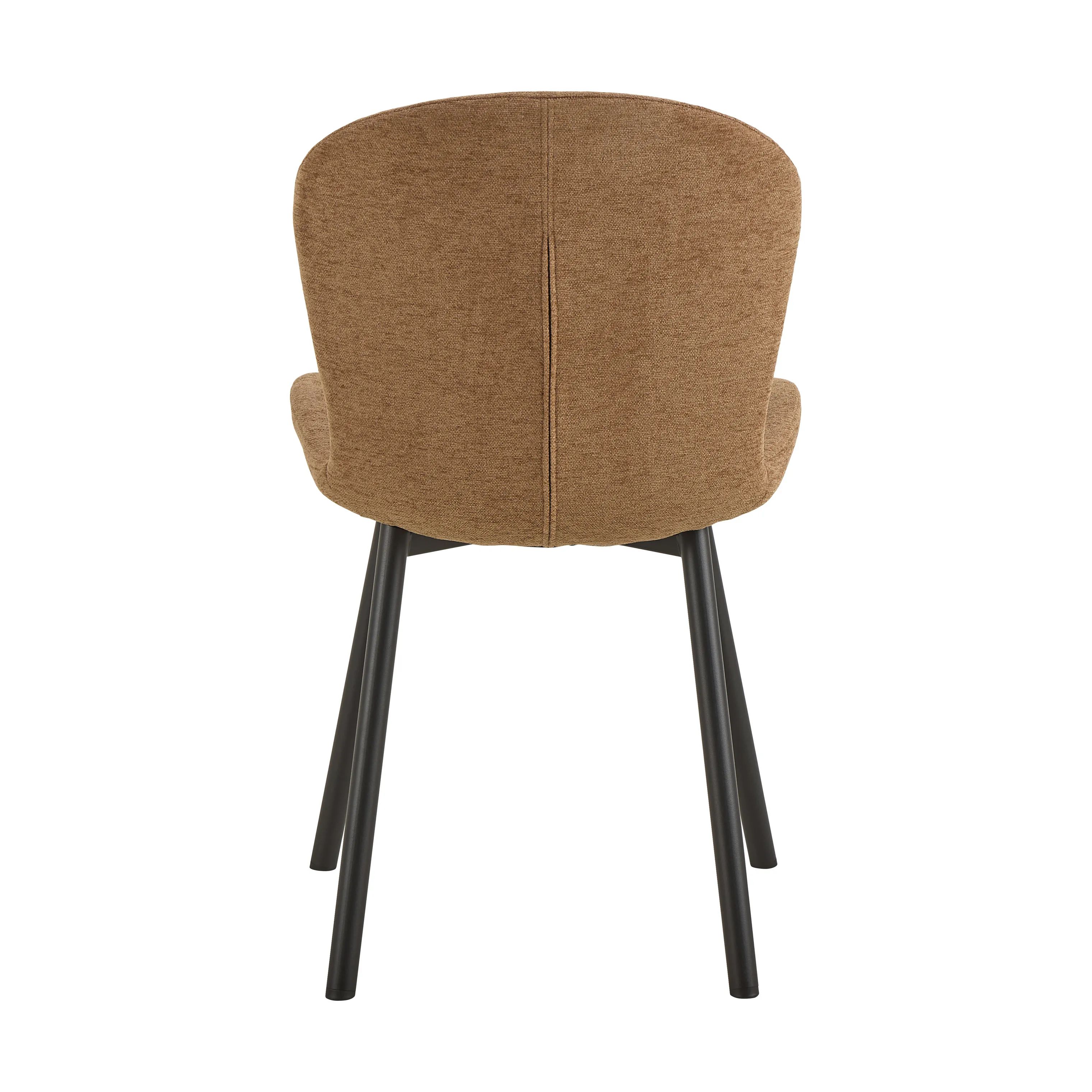 CASA Living Spisebordsstole Esra Spisebordsstol - 2 stk i Terracotta/mat sort, 5
