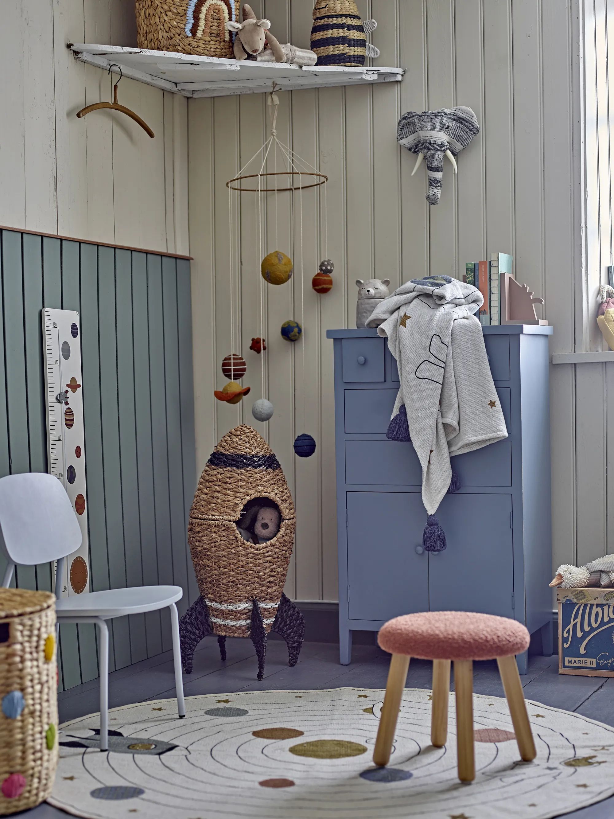 Bloomingville Mini Til børneværelset MINI Aksel Taburet i Brun, 3