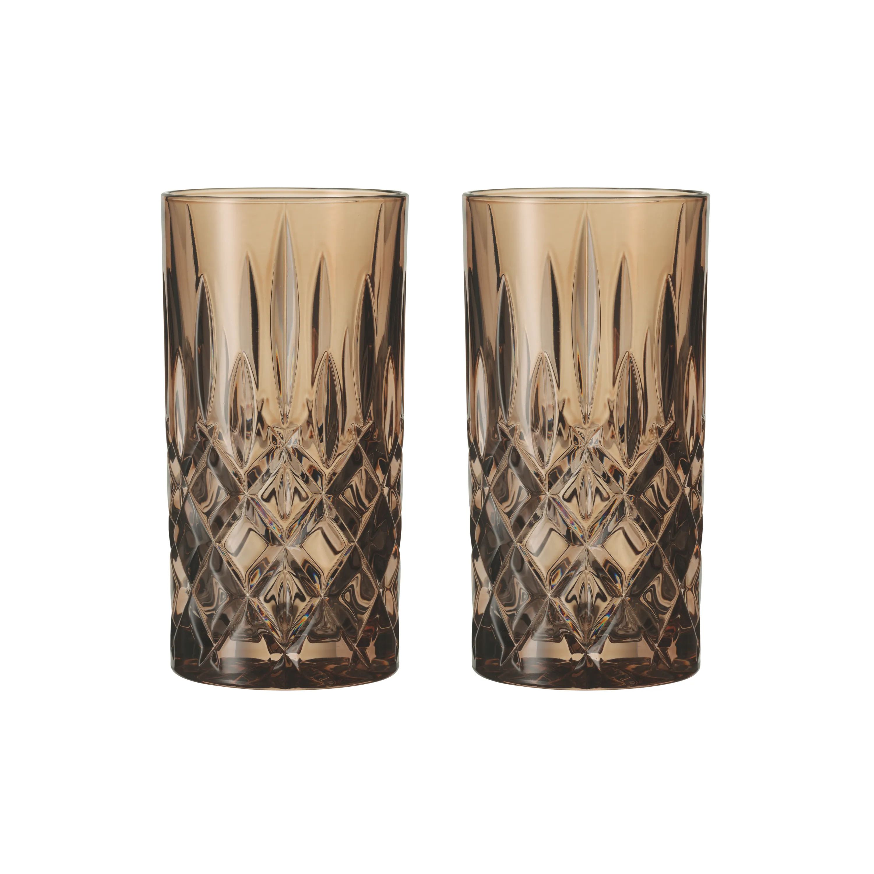 Nachtmann Highball glas Noblesse Longdrinkglas - 2 stk. i Tobacco, 1