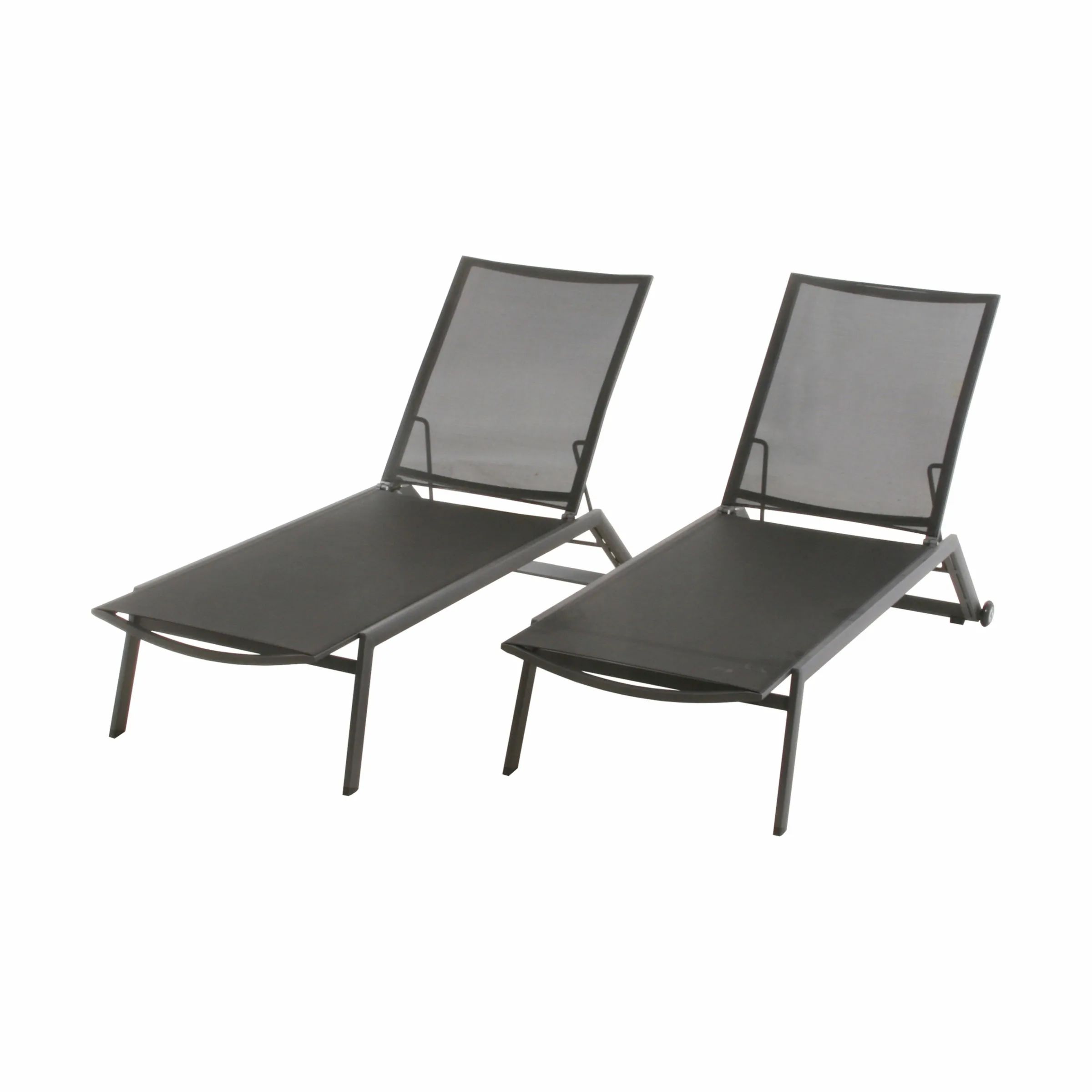 Mandalay Liggestole Elba Liggestol - 2 stk. i antracit, 1