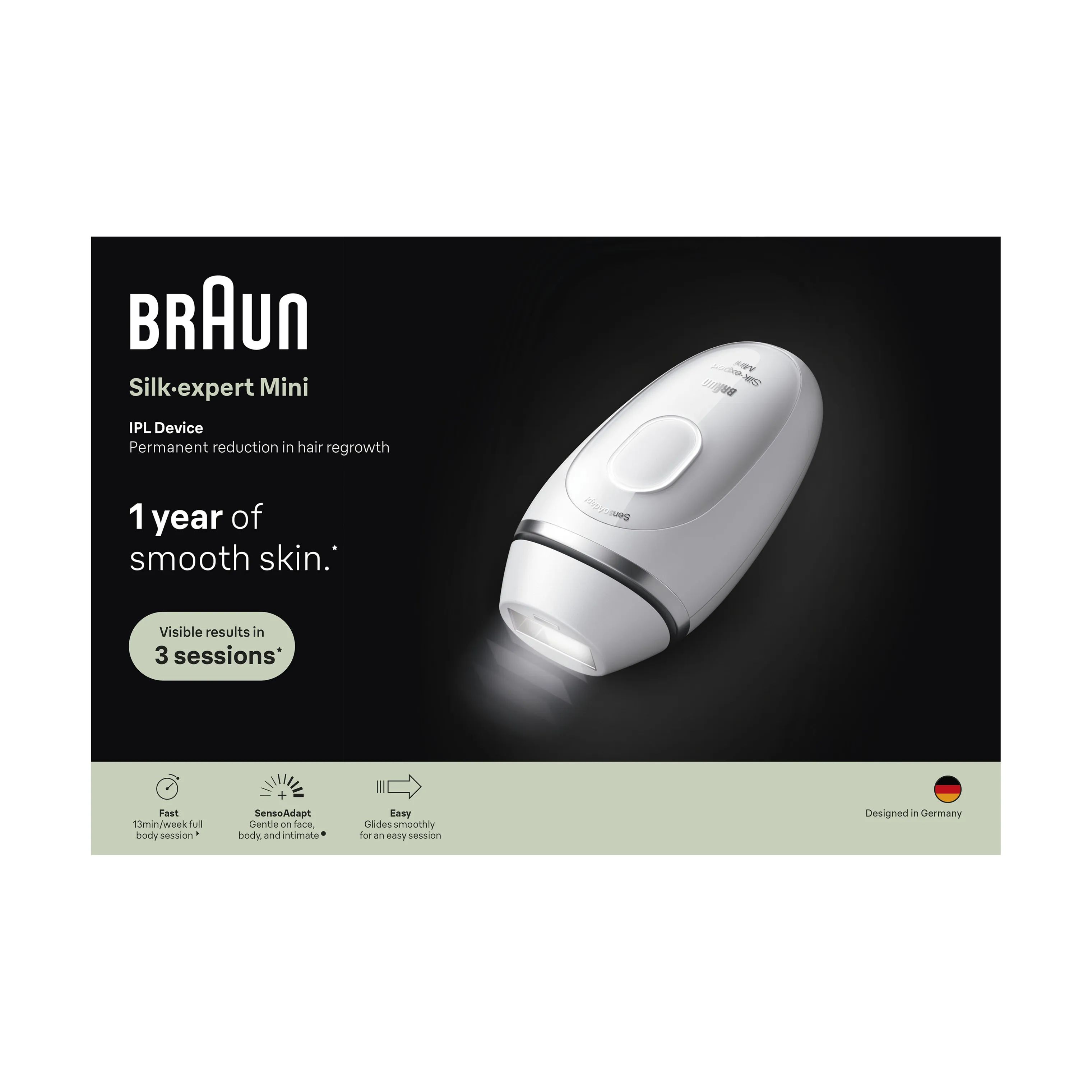 Braun Ladyshavere IPL Silk·expert Mini Hårfjerner i Hvid, 2
