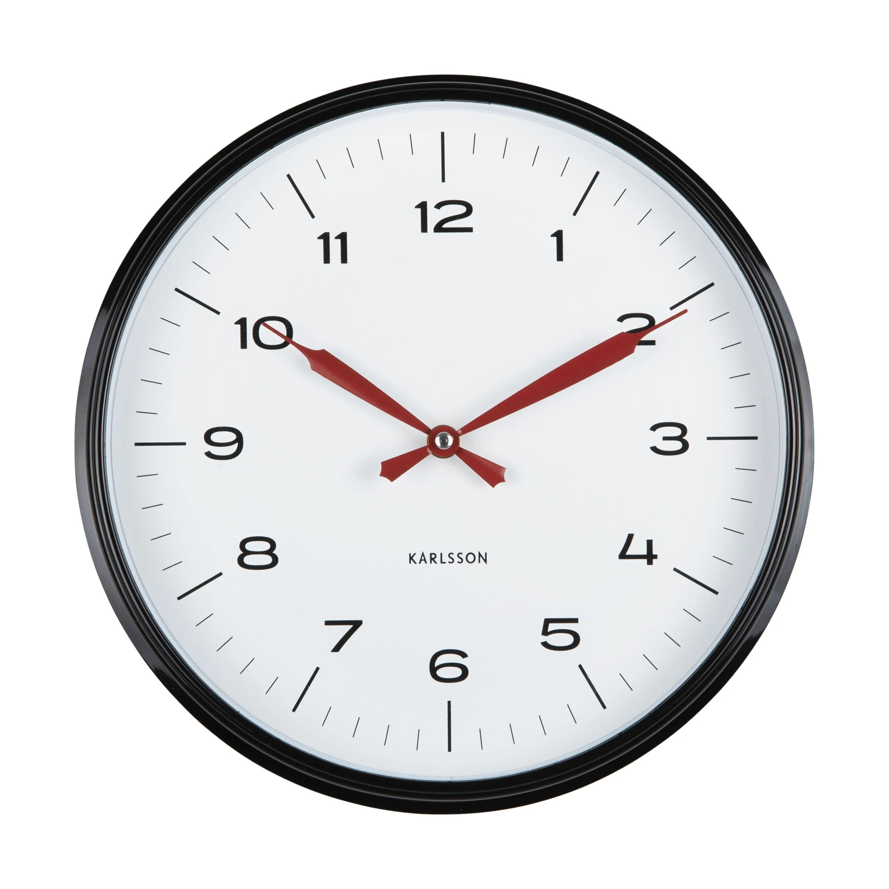 Karlsson Vægure Modern Factory Vægur i Black / bright red, 3