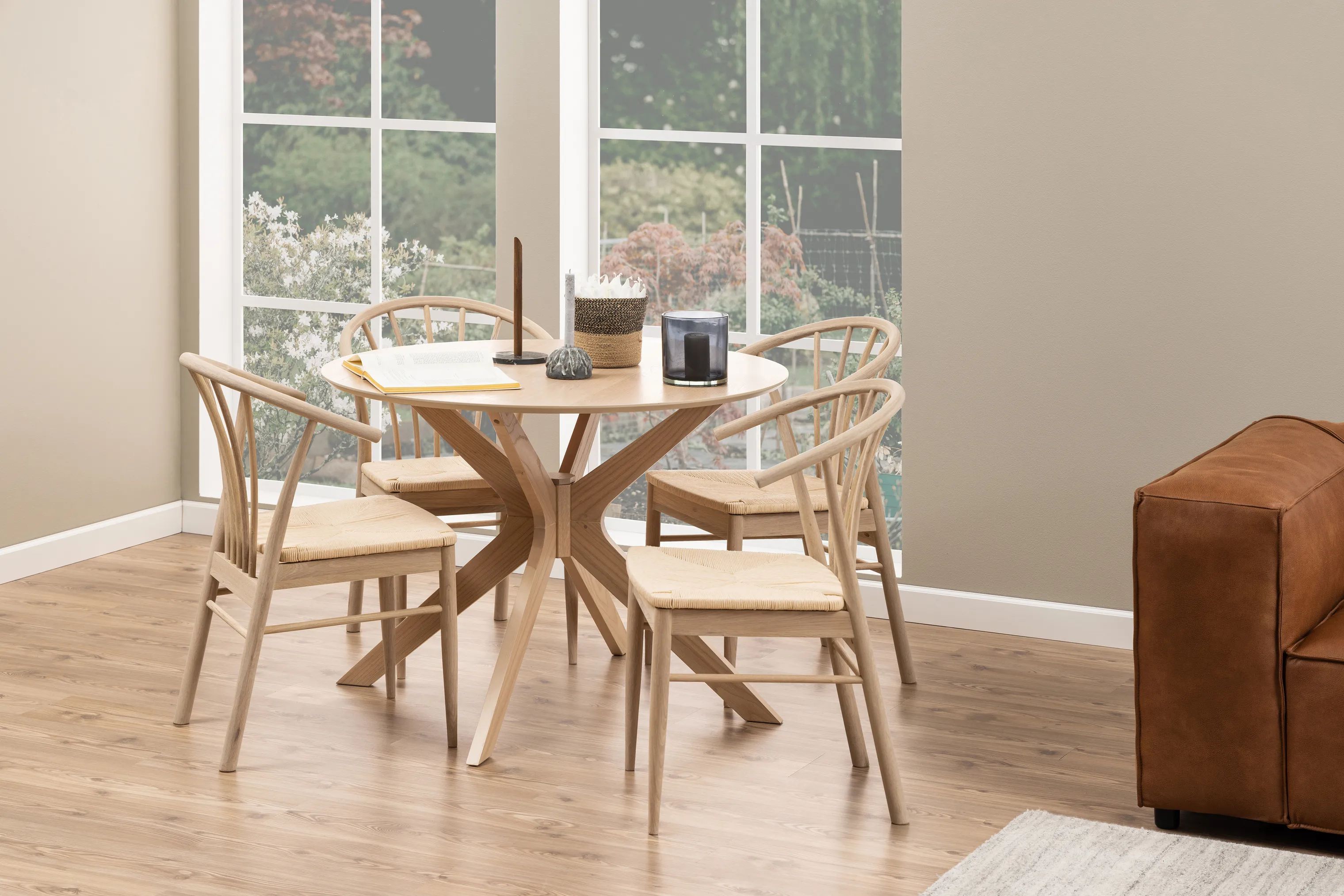 CASA Living Spisebordsstole Cassandra Spisebordsstol - 2 stk. i off white/hvid, 2