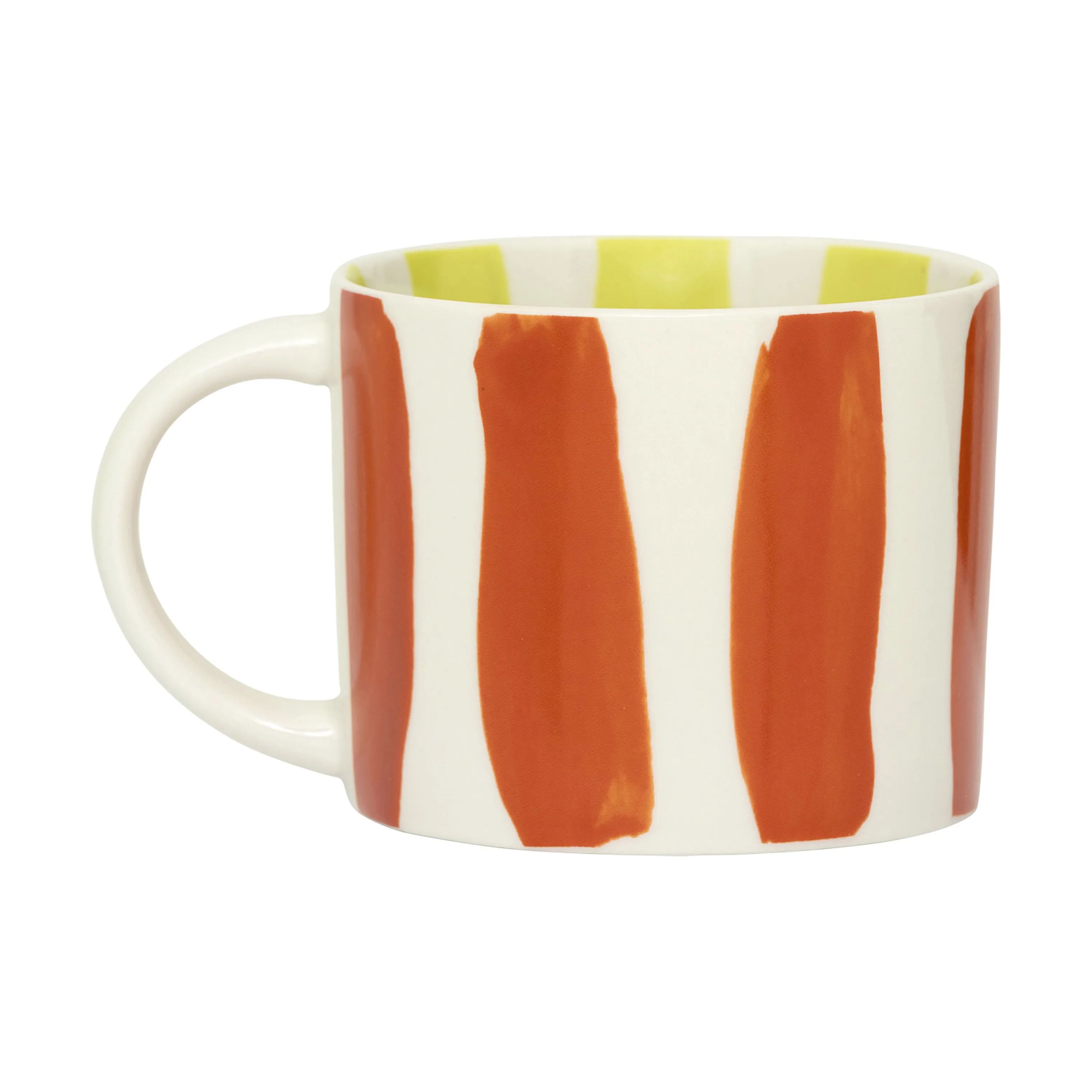 Urban Nature Culture Krus og kopper med hank Tazza Kaffekop i Orange/striber, 3