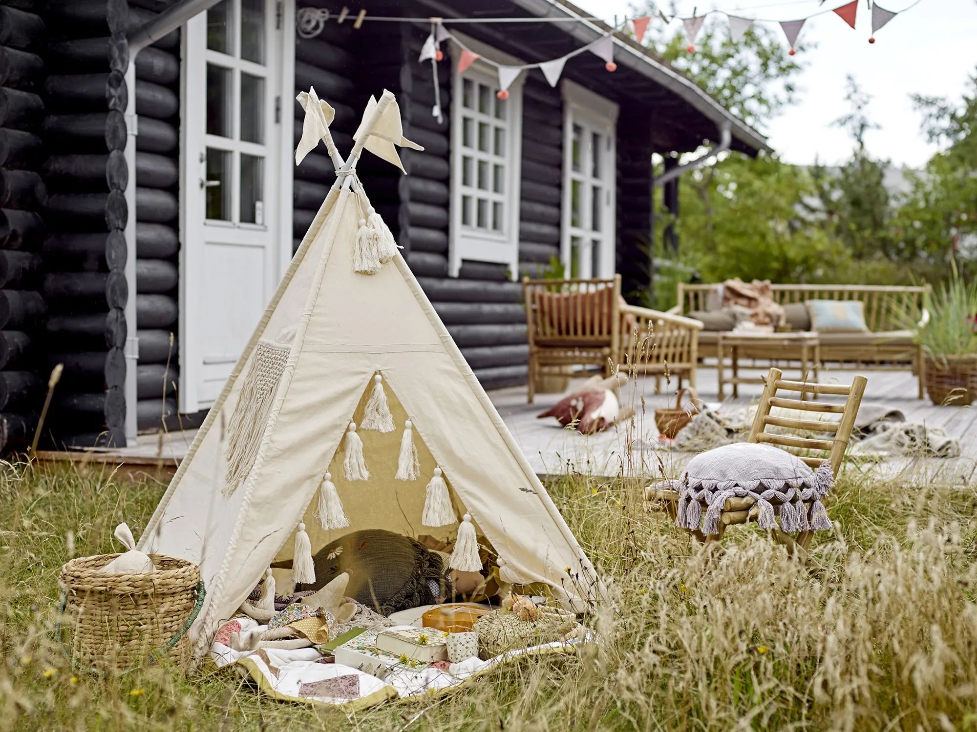 Bloomingville Mini Til børneværelset MINI Fardin Legetipi i Natur, 3