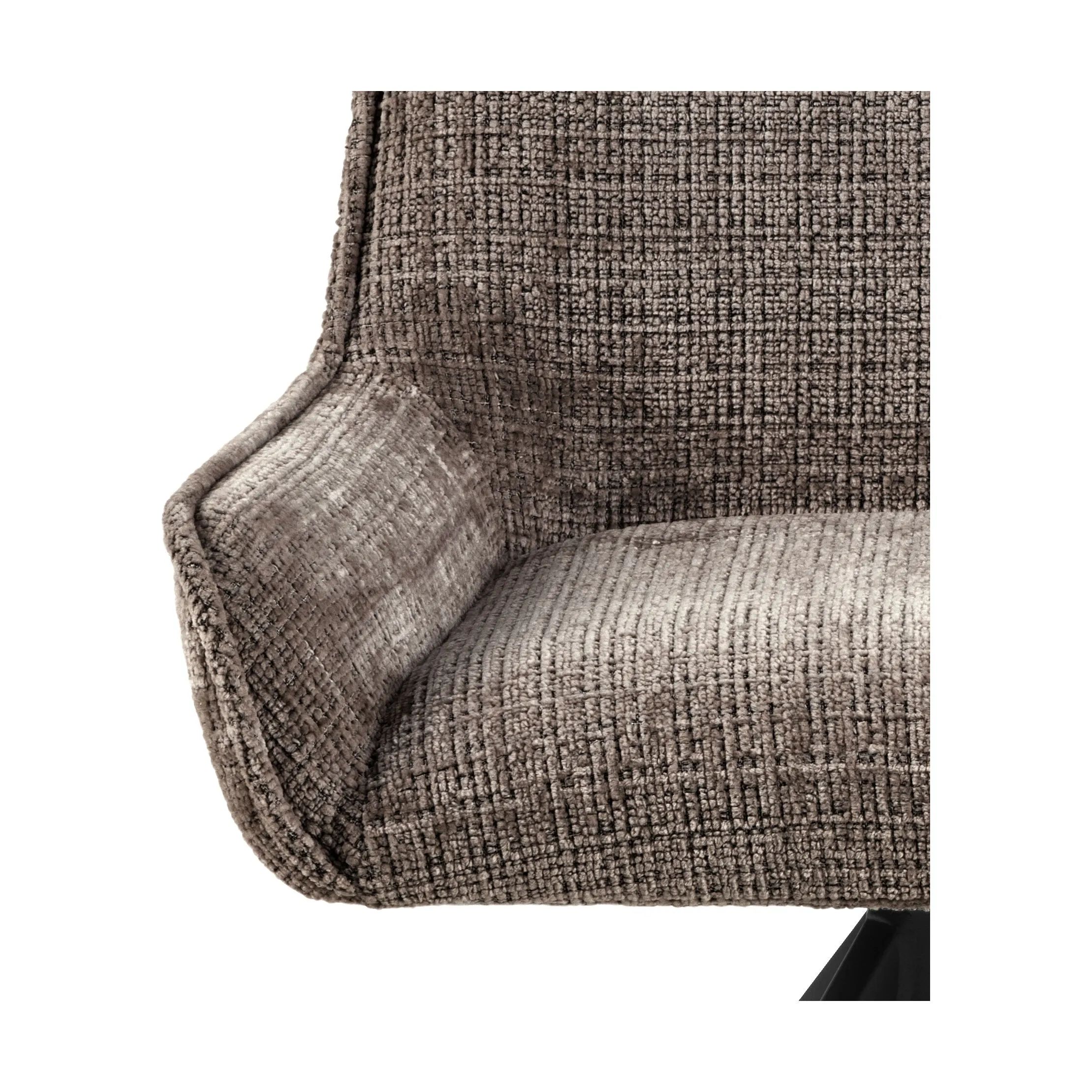 CASA Living Spisebordsstole Eddie Spisebordsstol - 2 stk i Brun/mat sort, 5