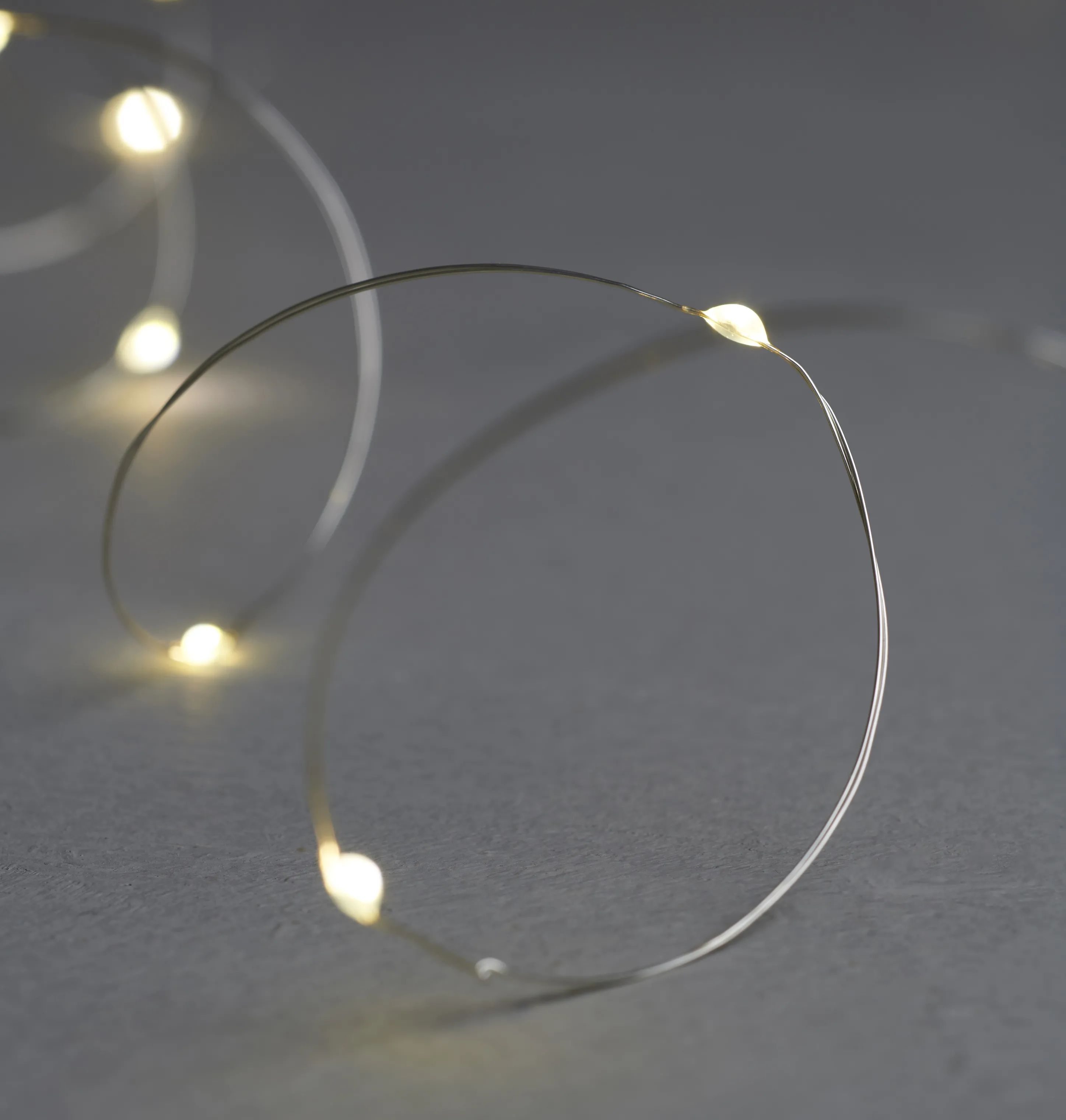 Sirius Lyskæder Knirke Lyskæde i Clear/silver, 2,2 meter, 2