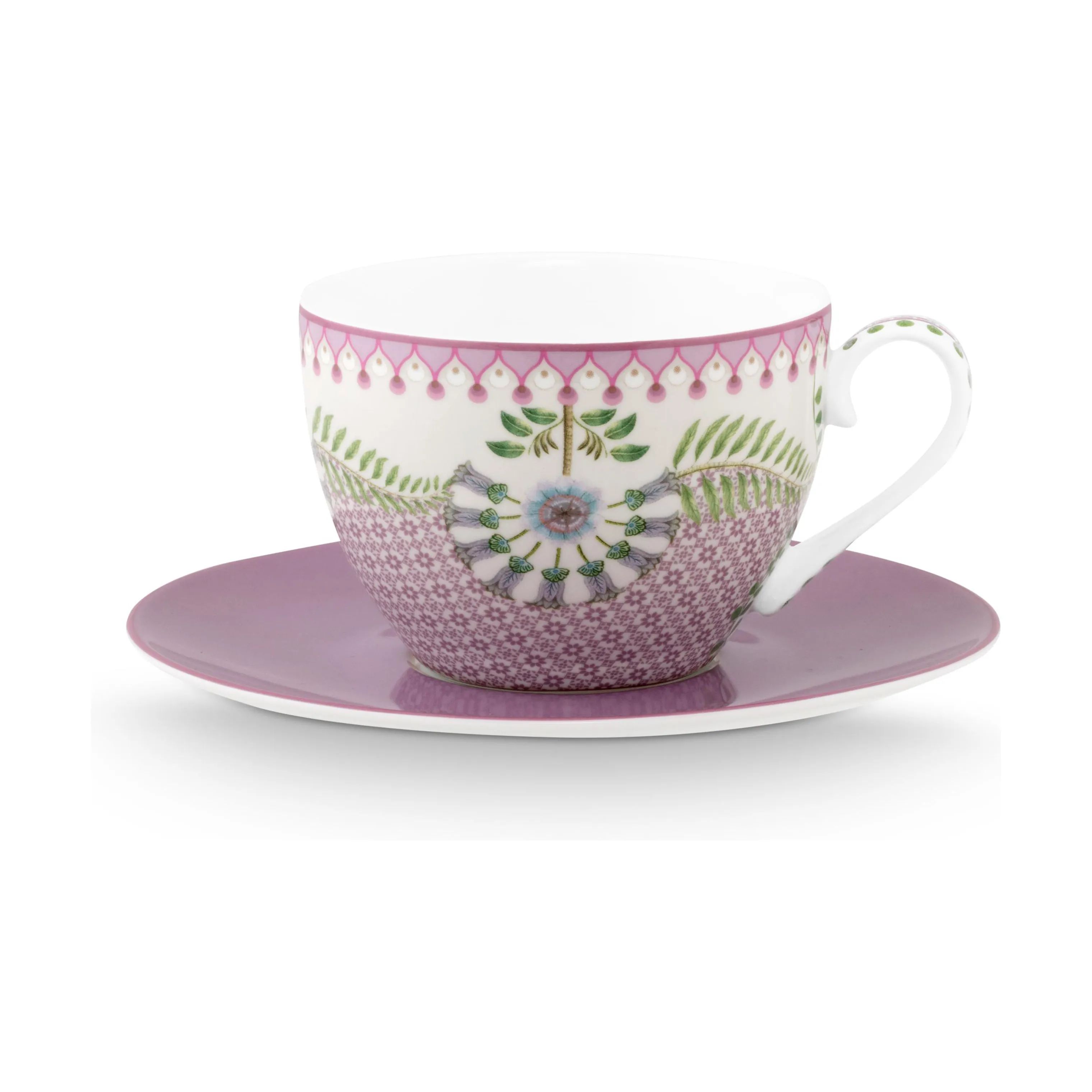 PIP Studio Krus og kopper med hank Lily & Lotus Kop - 2 stk. i Lilac, 6