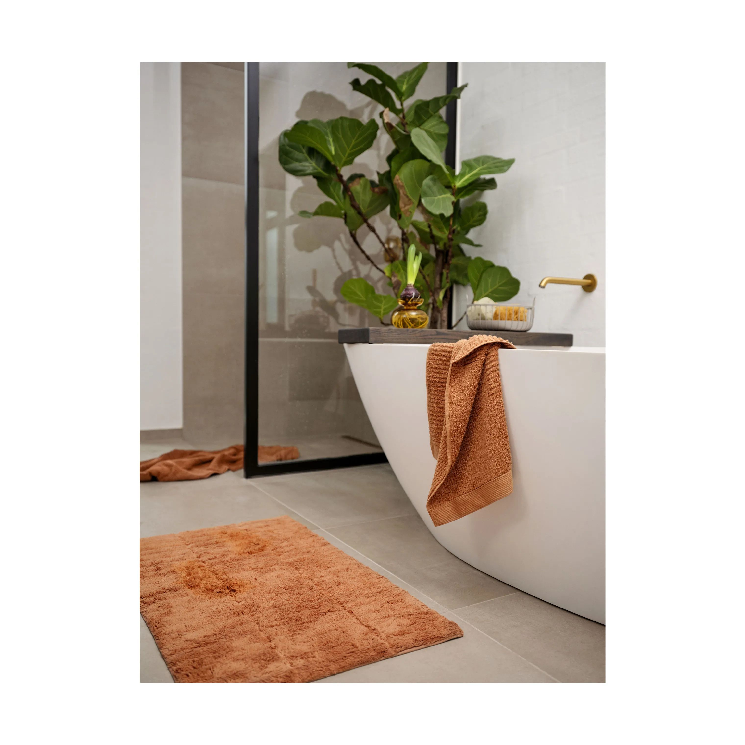 Zone Håndklæder Classic Håndklæde i Mandarine, B70 x L140 cm, 6