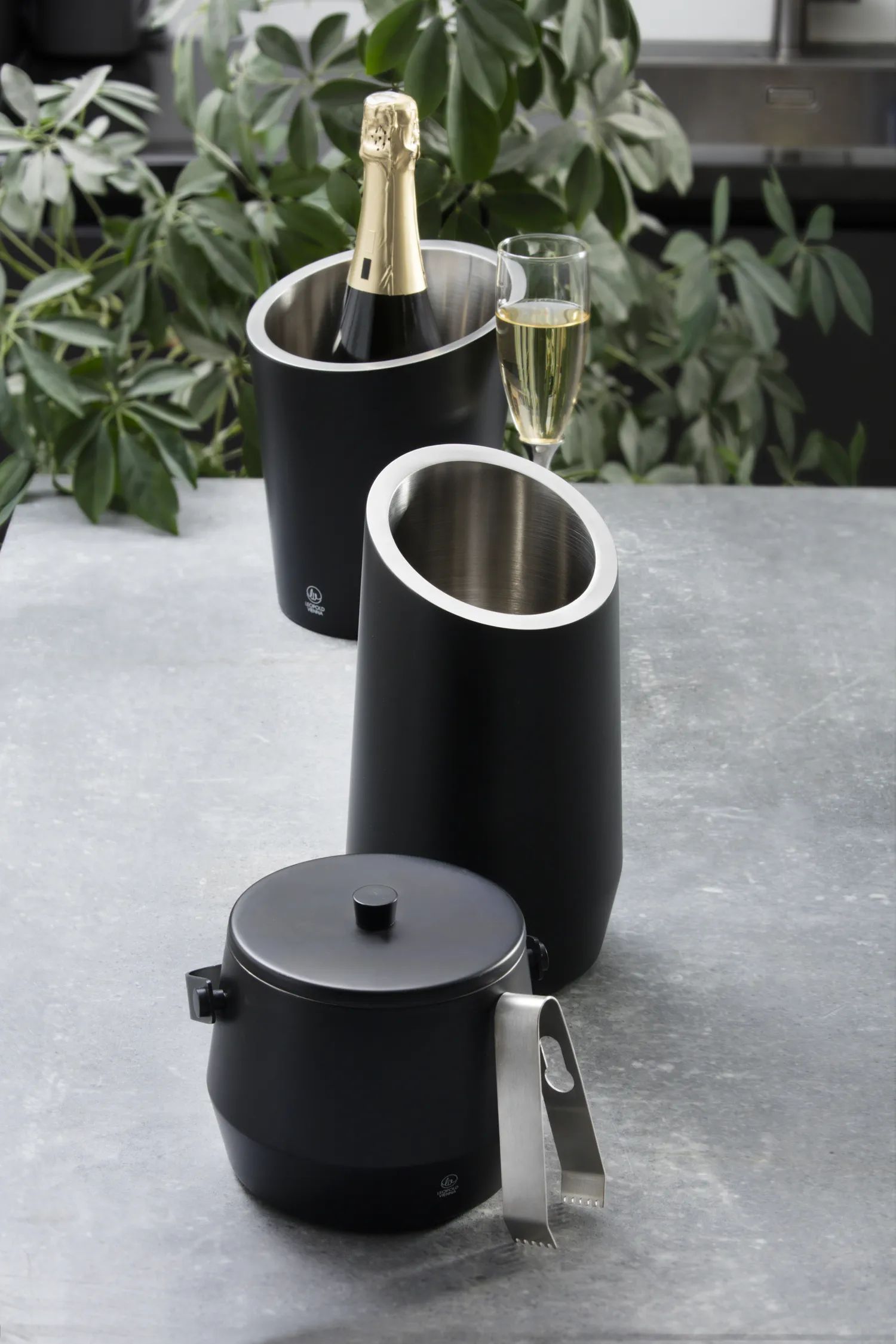 Leopold Vienna Champagnekølere Champagnekøler i Sort, 3
