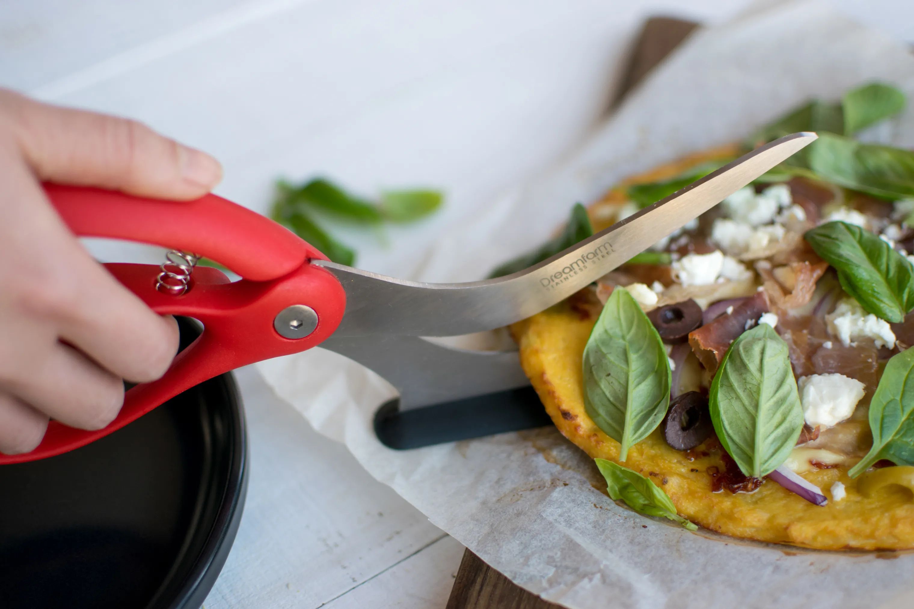 Dreamfarm Pizzaskærere Scizza Pizzasaks i Rød/stål, 5