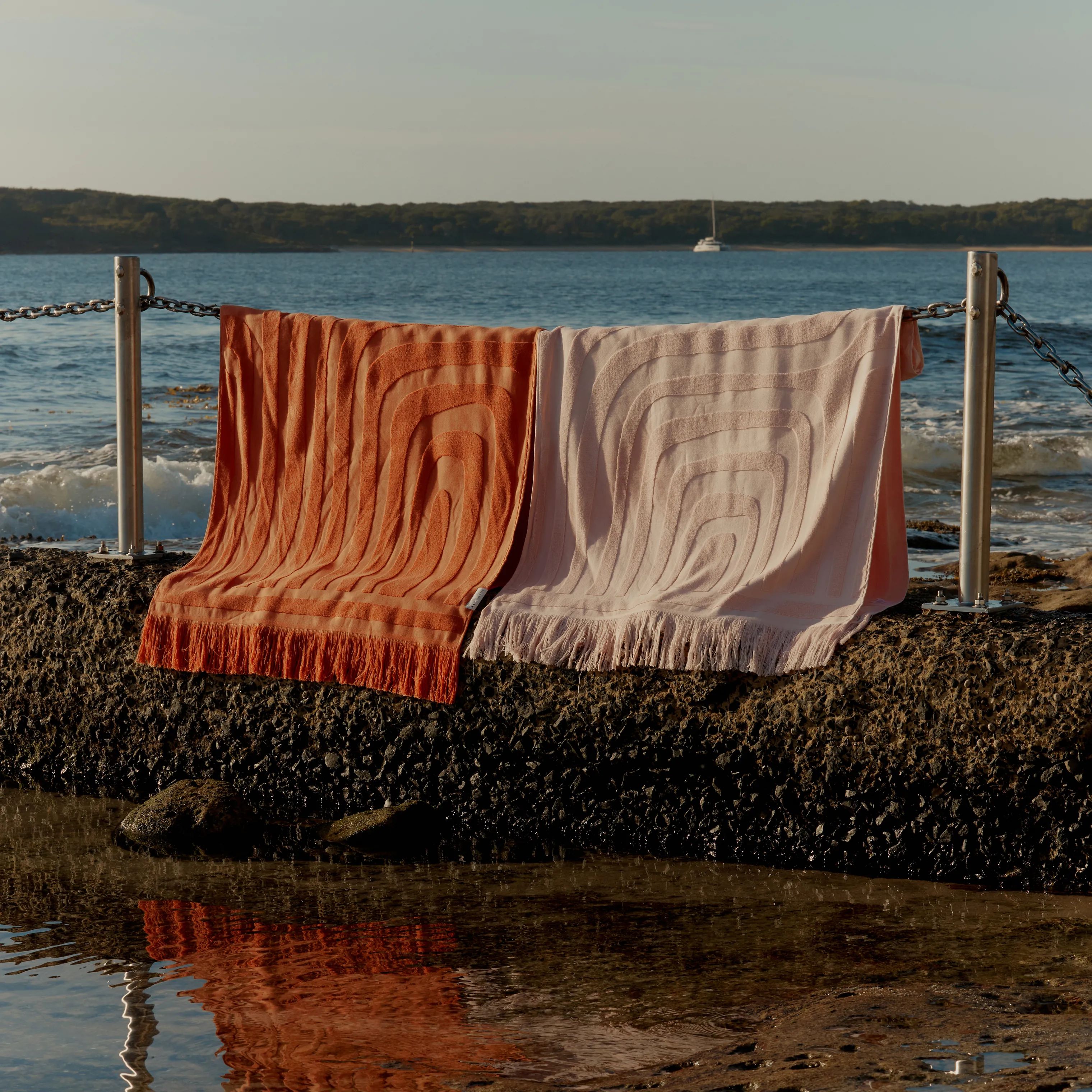 Sunnylife Håndklæder Luksus Badehåndklæde i Terracotta, 3