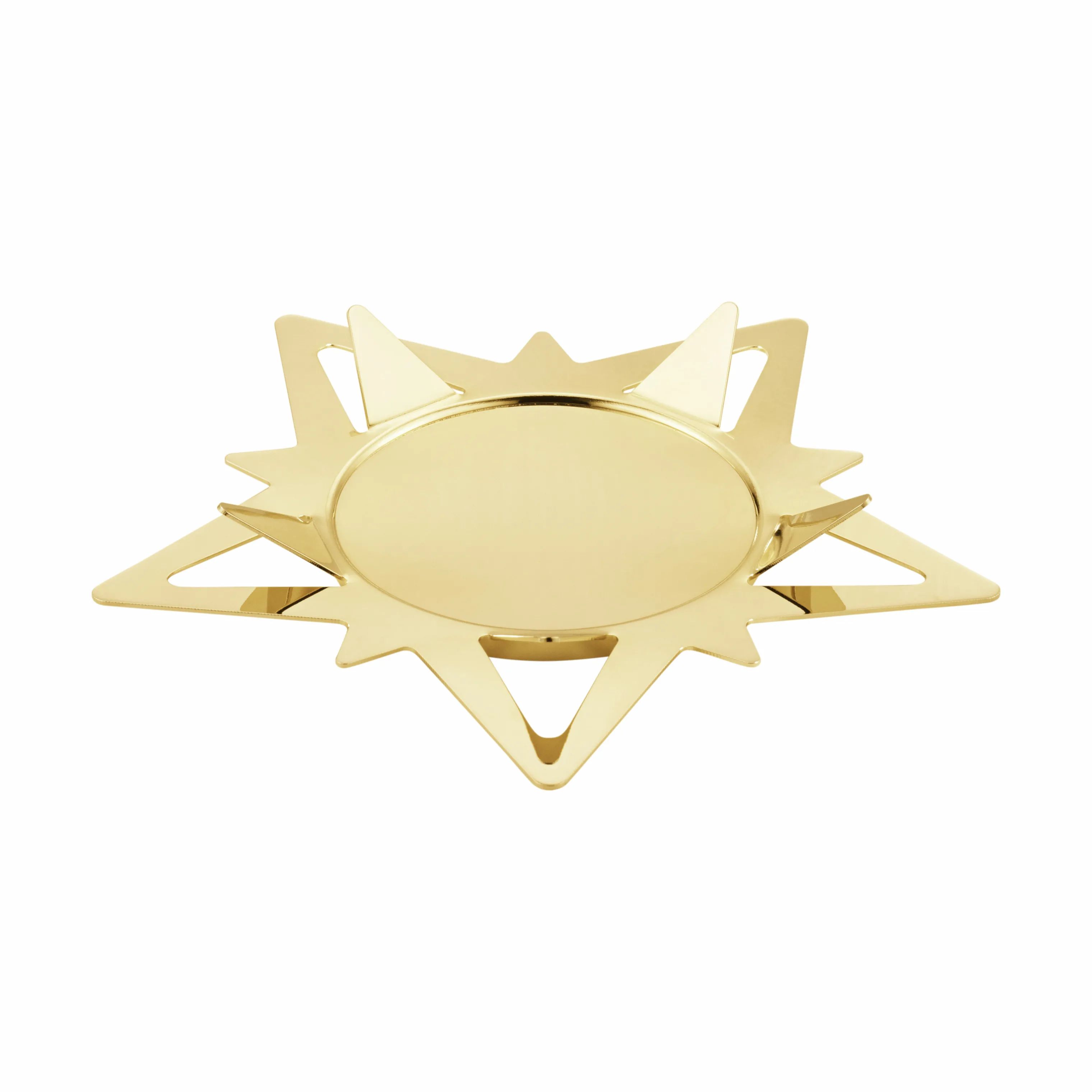 Georg Jensen Jule- og adventsstager Christmas Collectibles CC 2021 Stjerne Lysestage i Guldfarvet, 2 cm, 1