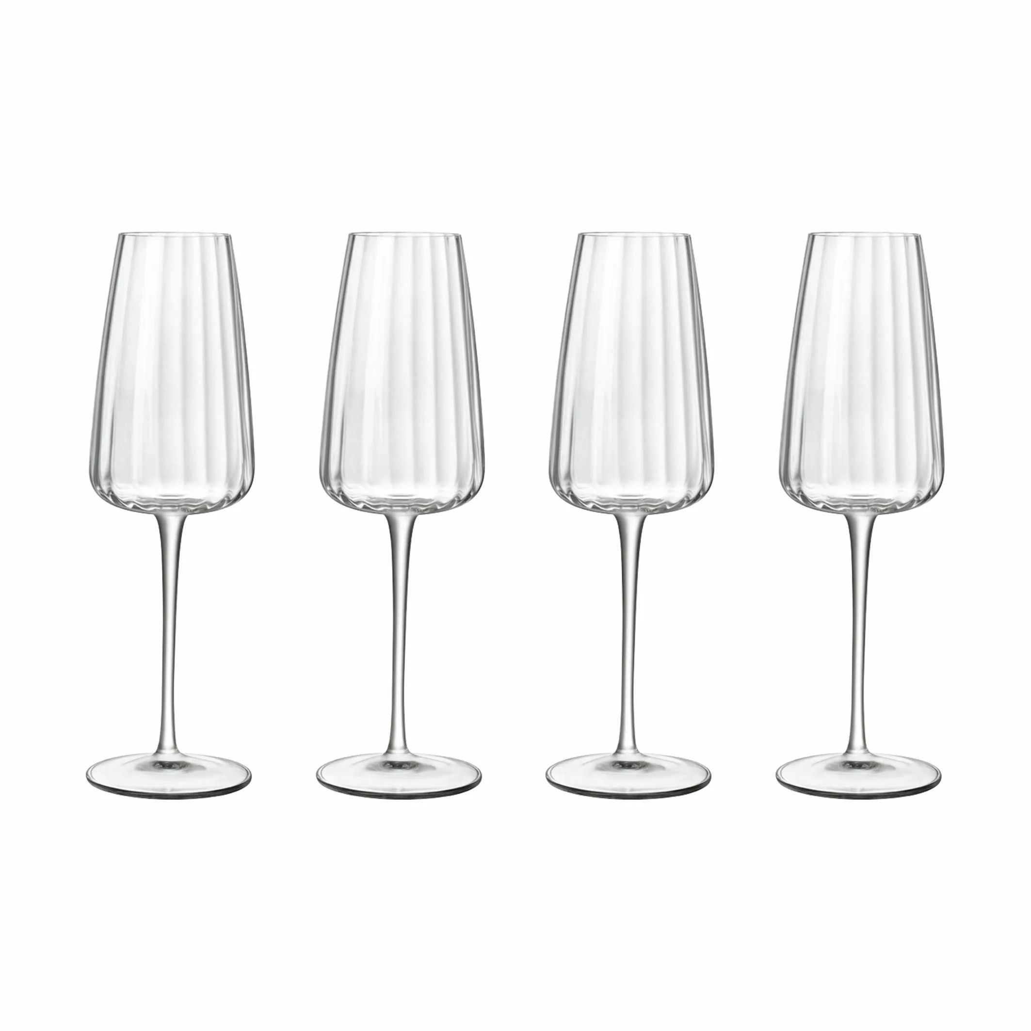 Luigi Bormioli Champagneglas Optica Champagneglas - 4 stk. i Klar, 21 cl, 1