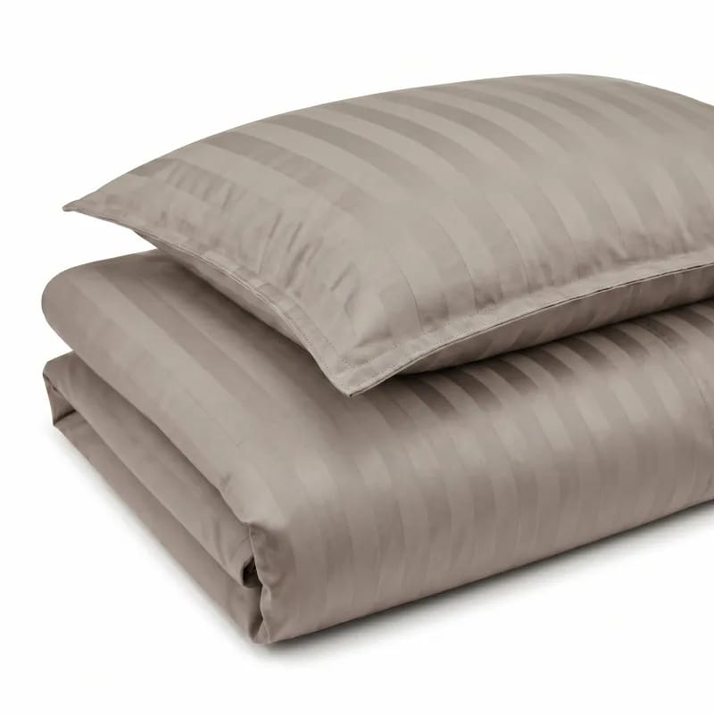 Casa Decór Sengetøj Dreamers Stripe Sengetøj i Taupe, B140 x L200 cm, 1