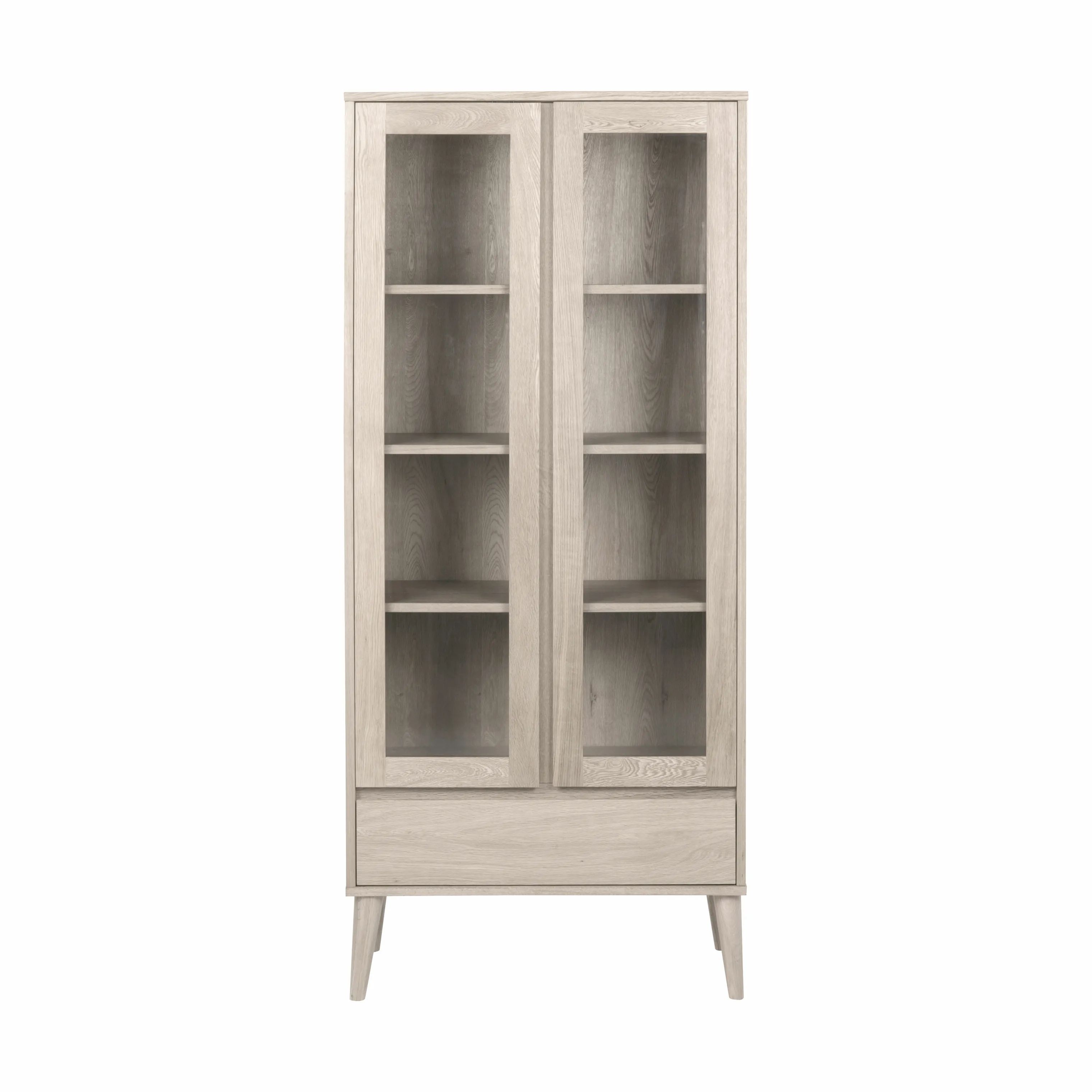 CASA Living Reoler og tilbehør Nagano Vitrine i Lys eg, 1