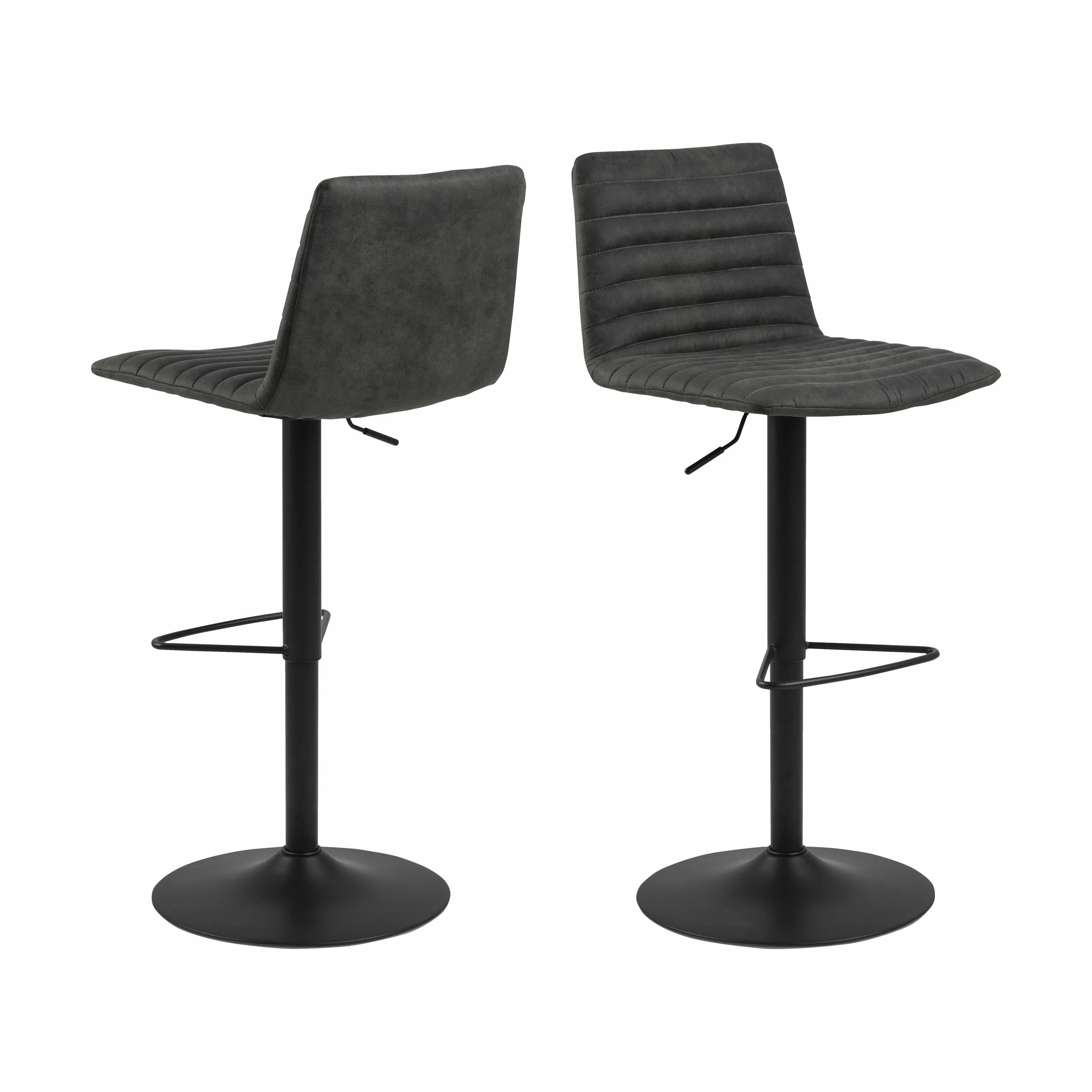 CASA Living Barstole Kimmy Barstol - 2 stk. i antracit, 6