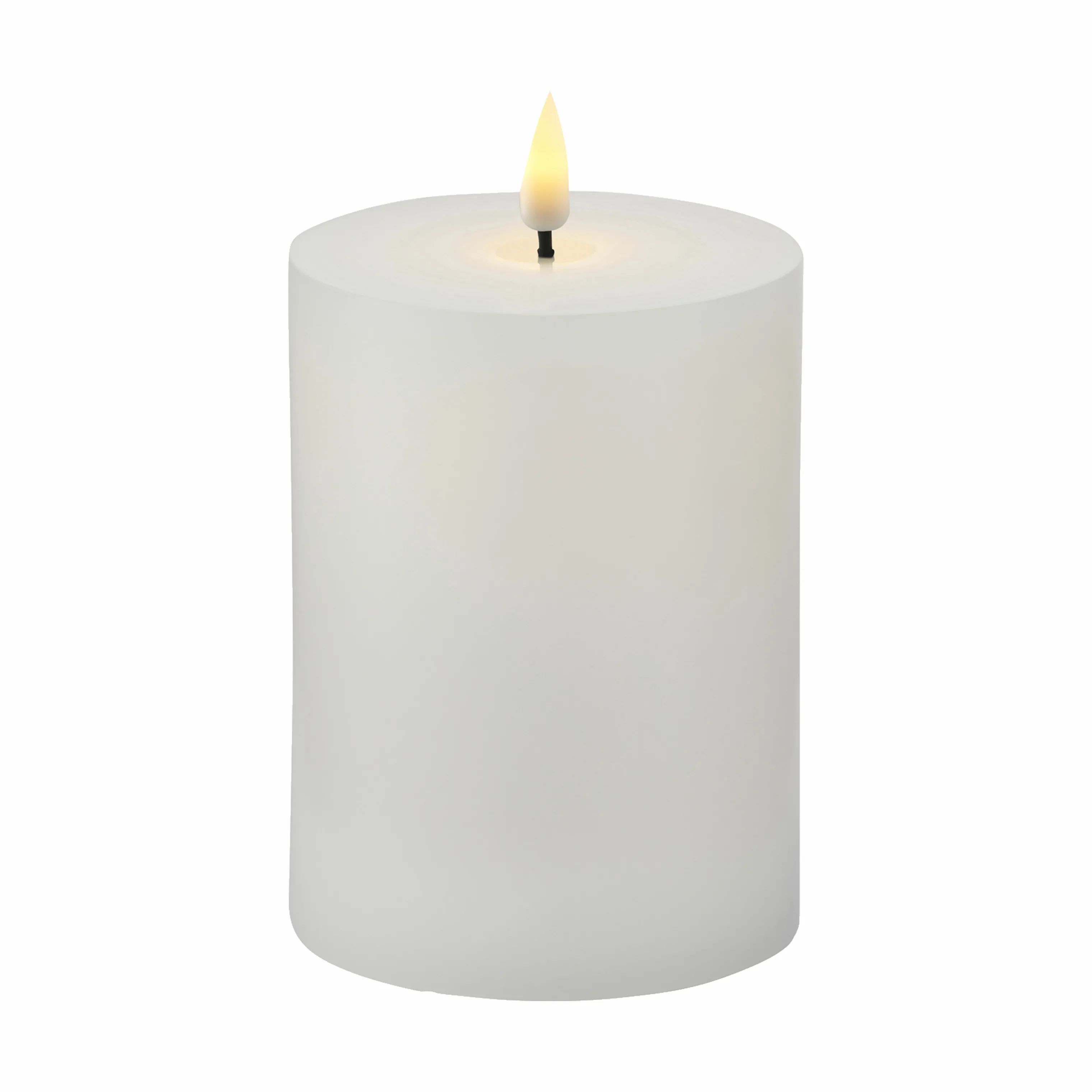 Sirius LED-lys Sille Genopladelig LED Bloklys i Hvid, H10 x Ø7,5 cm, 1