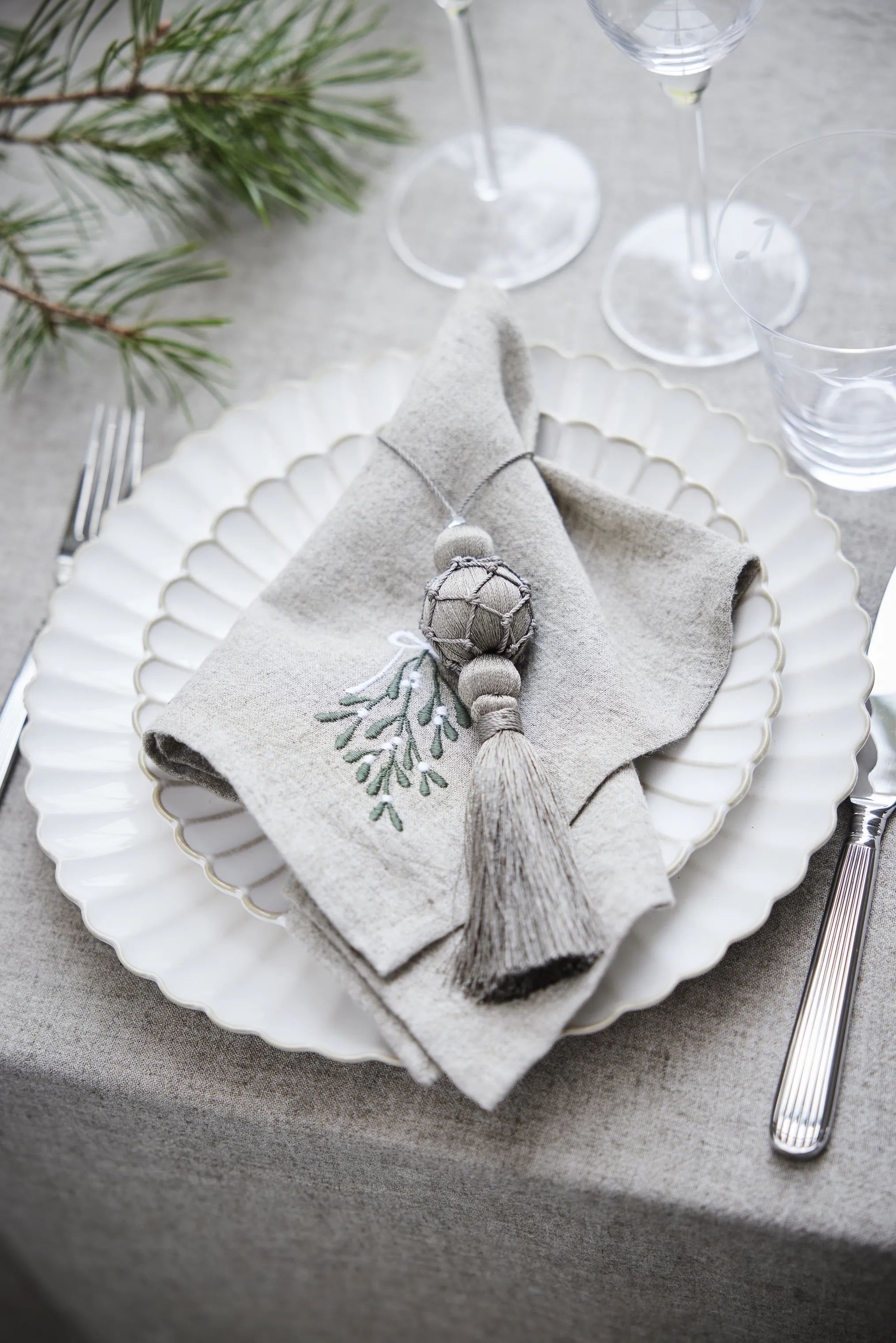 Lene Bjerre Stofservietter Missine Stofserviet i Beige, 2