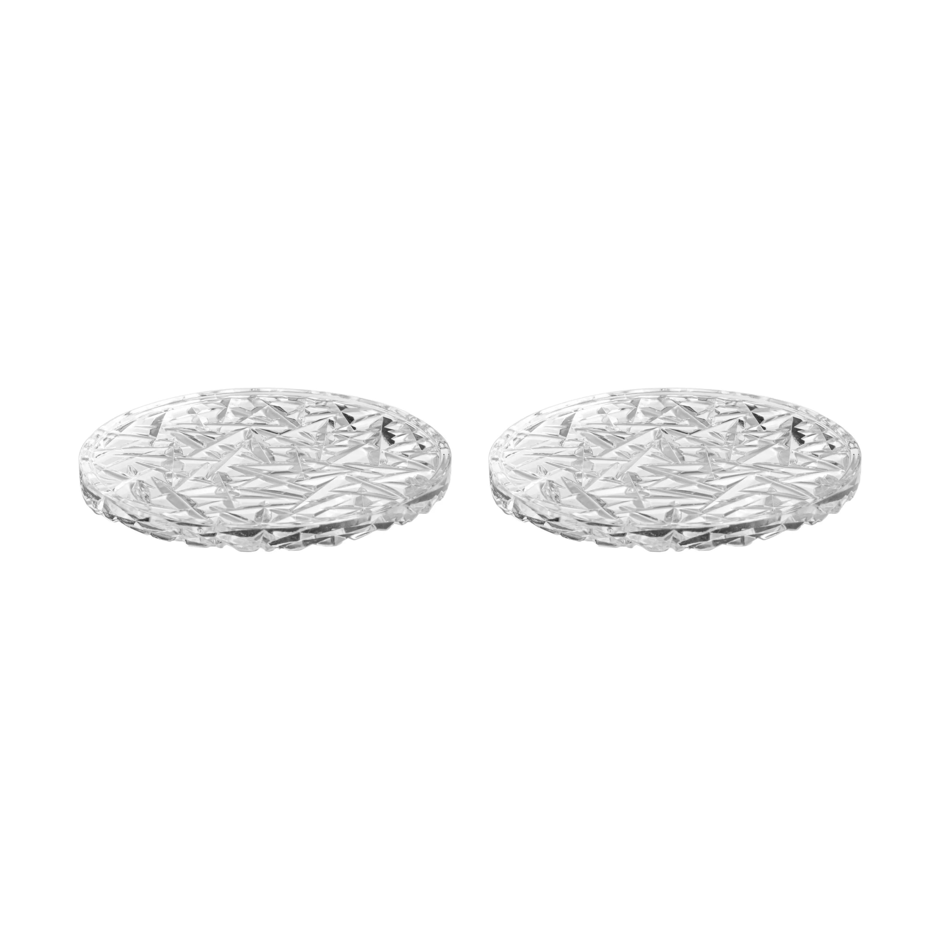 Orrefors Bordskånere Carat Coaster - 2 stk. i Klar, 1