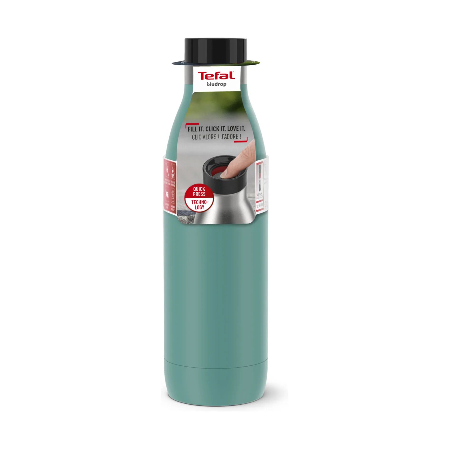 Tefal Termoflasker Bludrop Basic Termoflaske i Grøn, 70 cl, 7