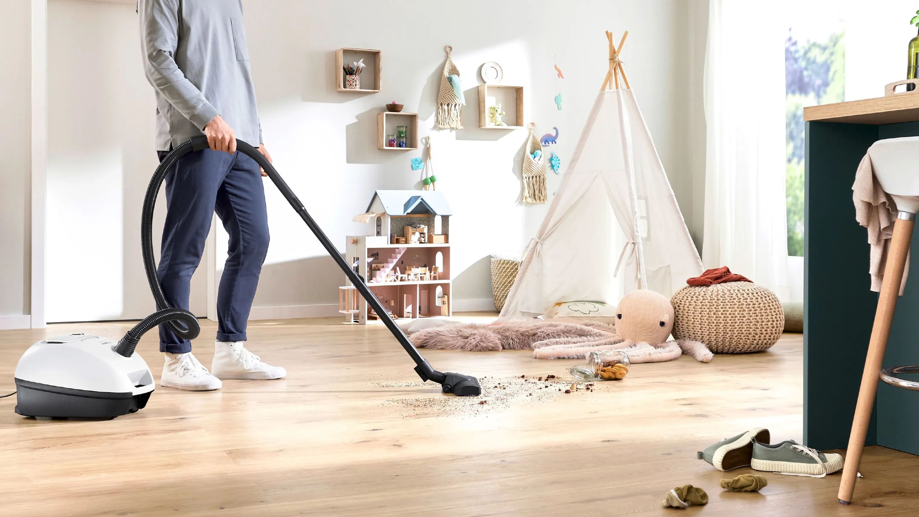 Bosch Støvsugere Støvsuger BGB41WH1 Serie 4 i Hvid, 5