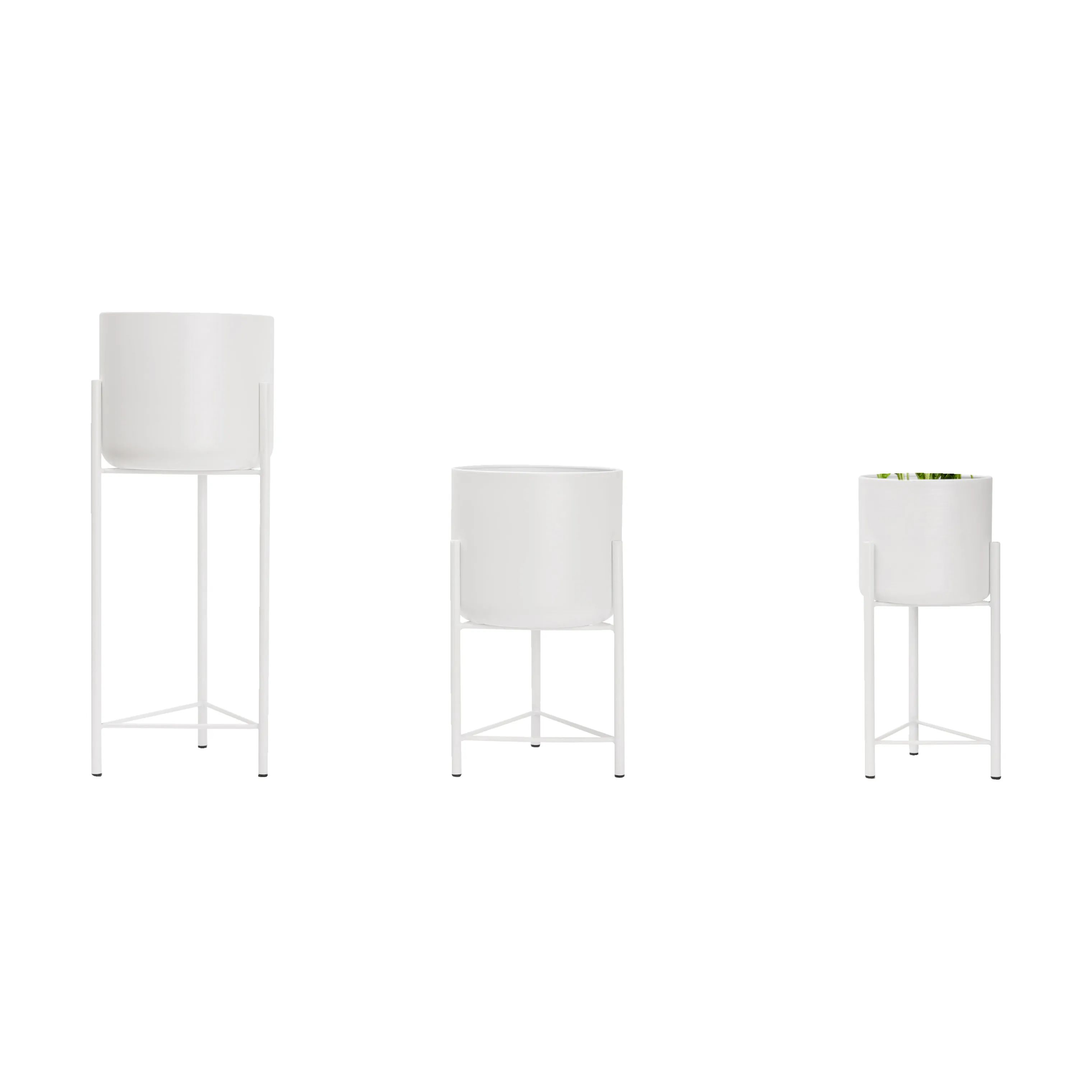 CASA Living Urtepotteskjulere Urtepottesæt - 3 stk i Hvid, 4