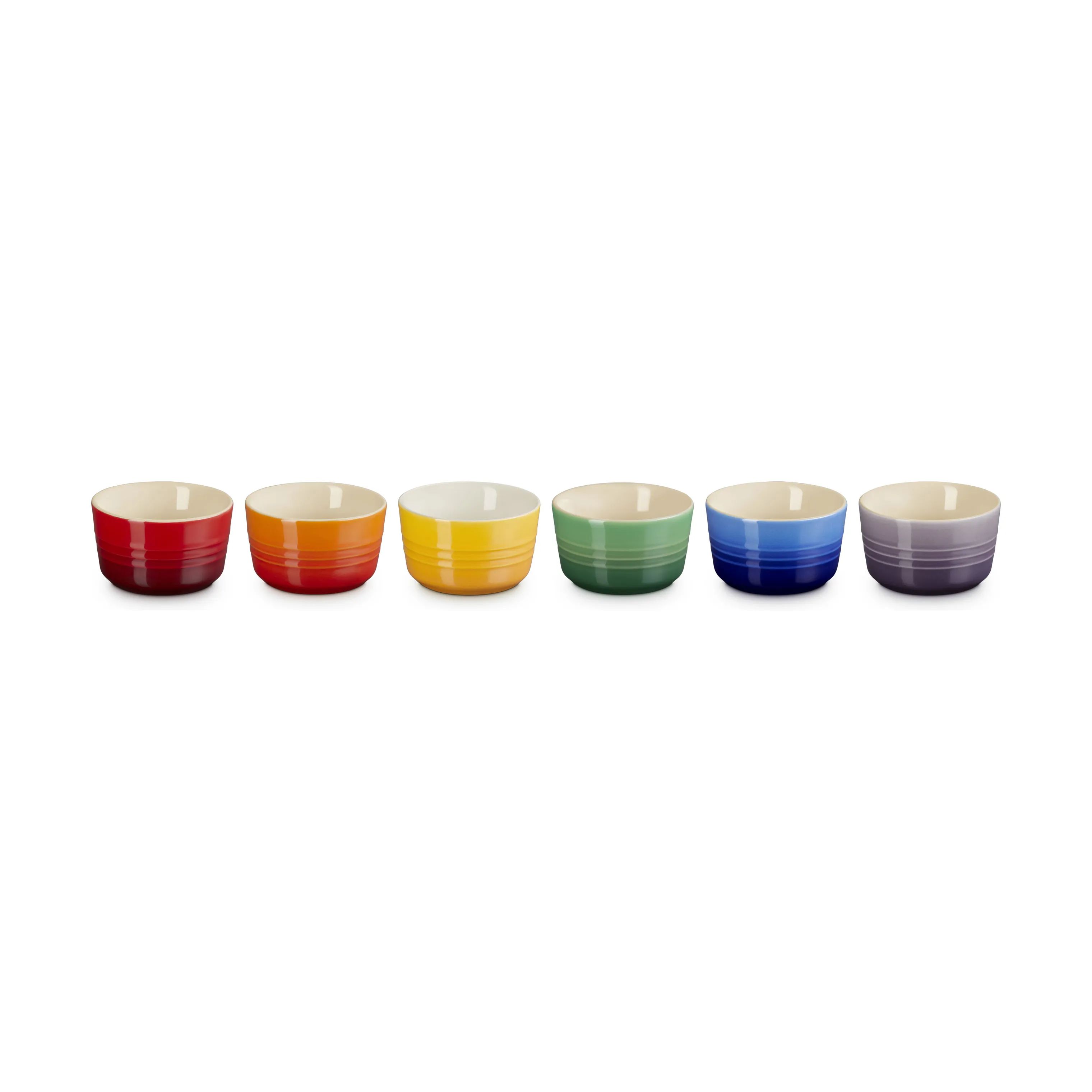 Le Creuset Ramekiner Rainbow Ramekiner - 6 stk. i Rainbow, 1