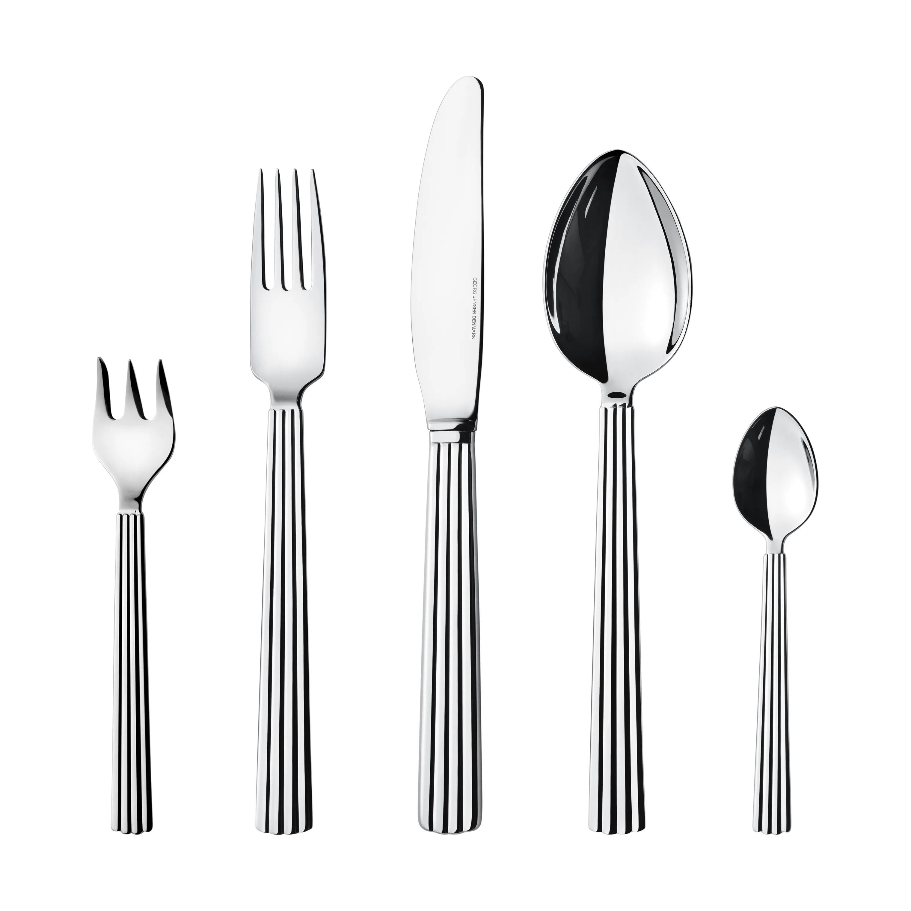 Georg Jensen Bestiksæt Bernadotte Bestiksæt - 60 dele i Sølvfarvet, 1