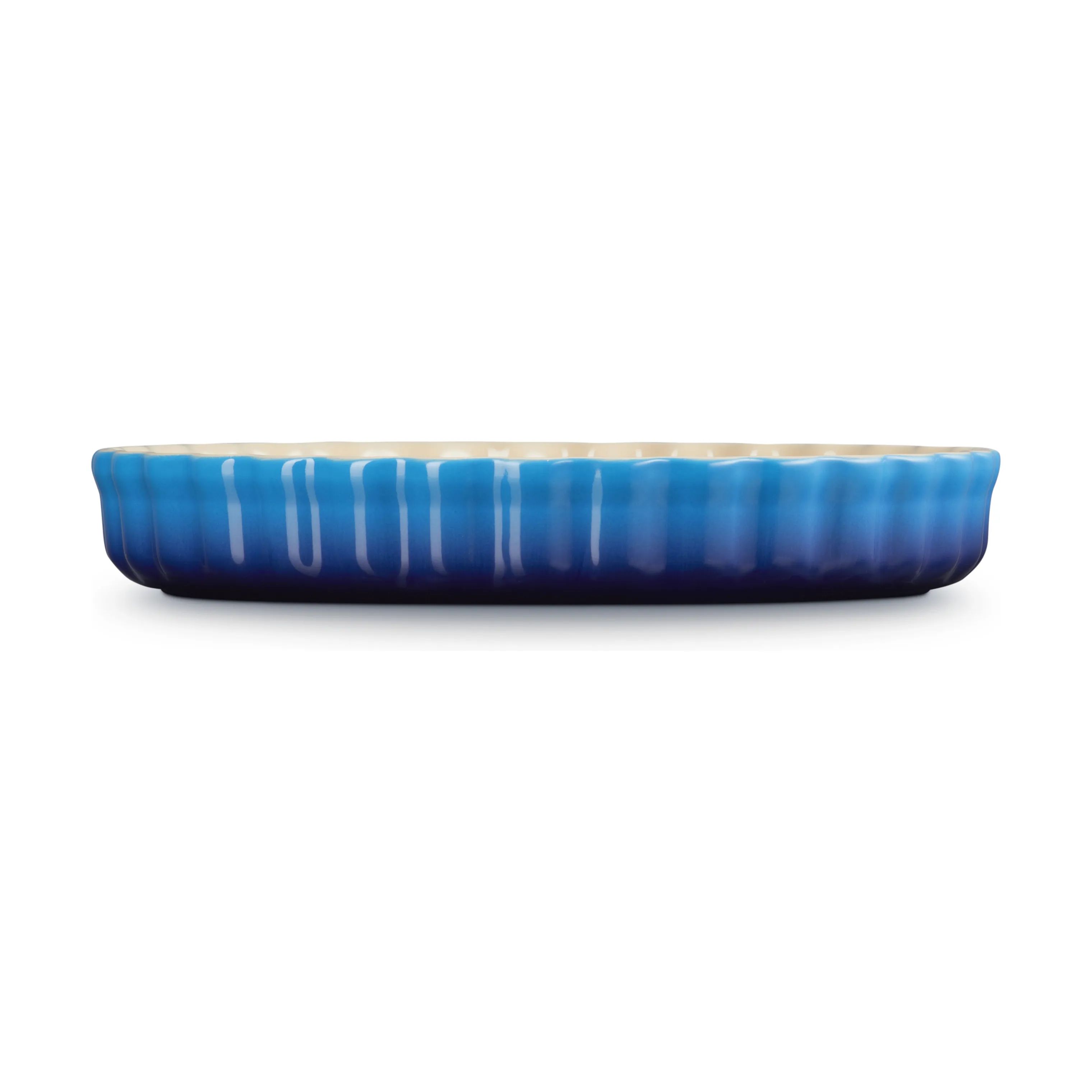 Le Creuset Tærteforme og fade Heritage Tærtefad i Azure , 28 cm, 3