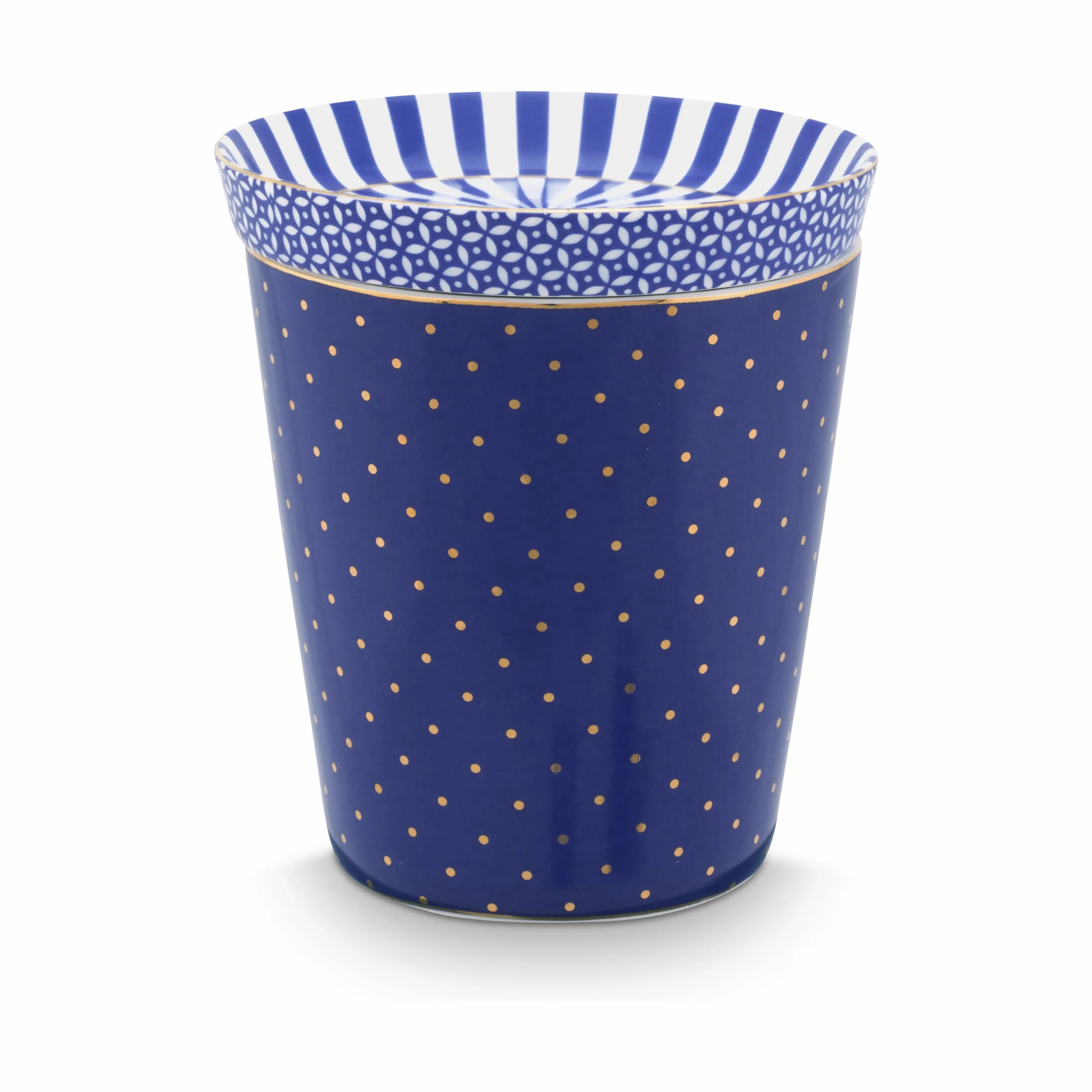 PIP Studio Krus og kopper uden hank Dot delight Royal Krus m. skål - 2 dele i Dots & Tea Tip blå, 1