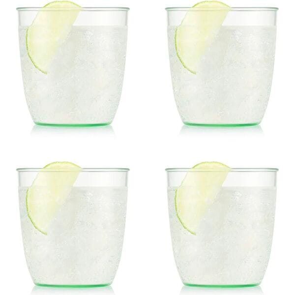 Bodum Vandglas Kvadrant Vandglas - 4 stk. i Grøn, 20 cl, 1
