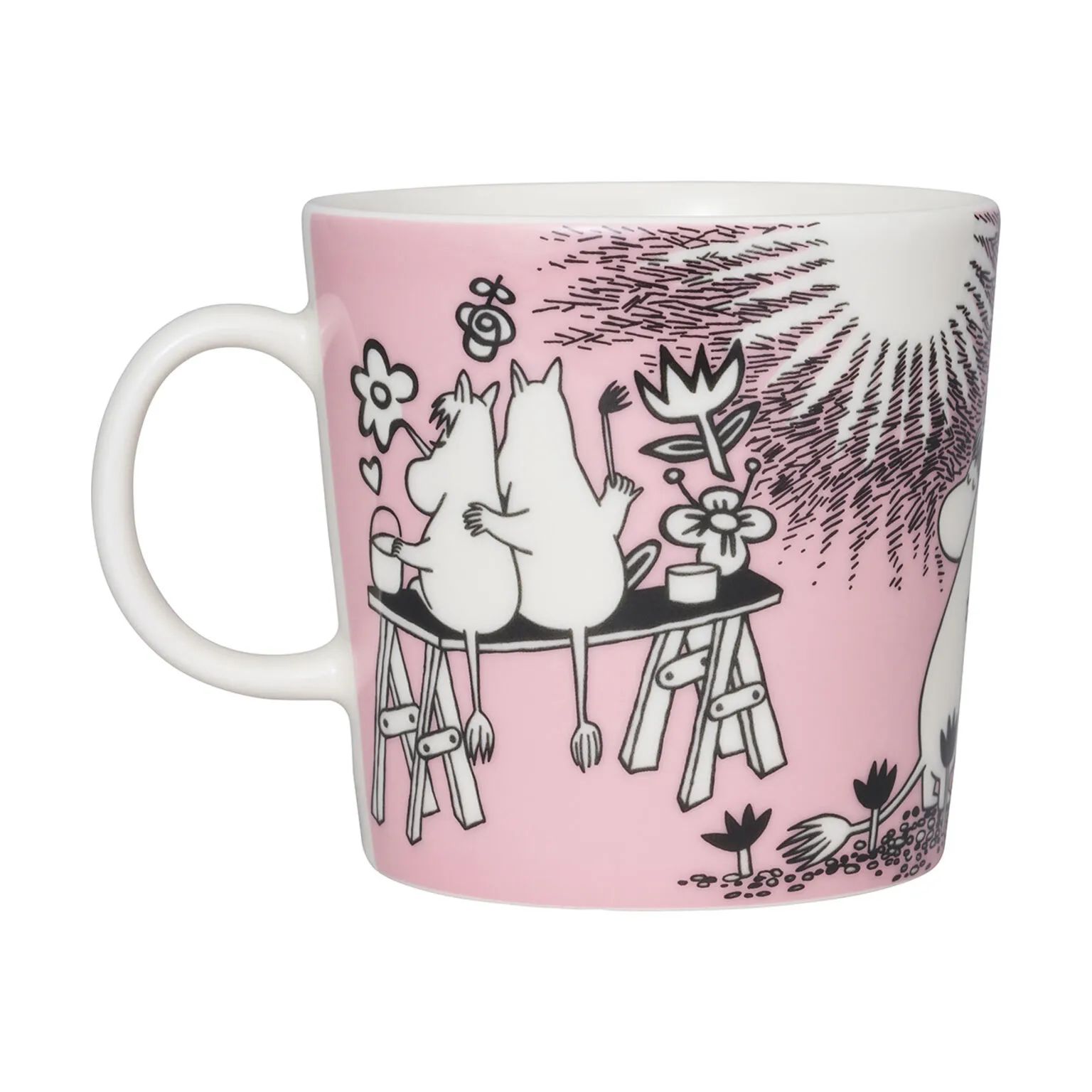 Moomin Arabia Krus og kopper med hank Kærlighed 30 år Jubilæumskrus i 40 cl, 1