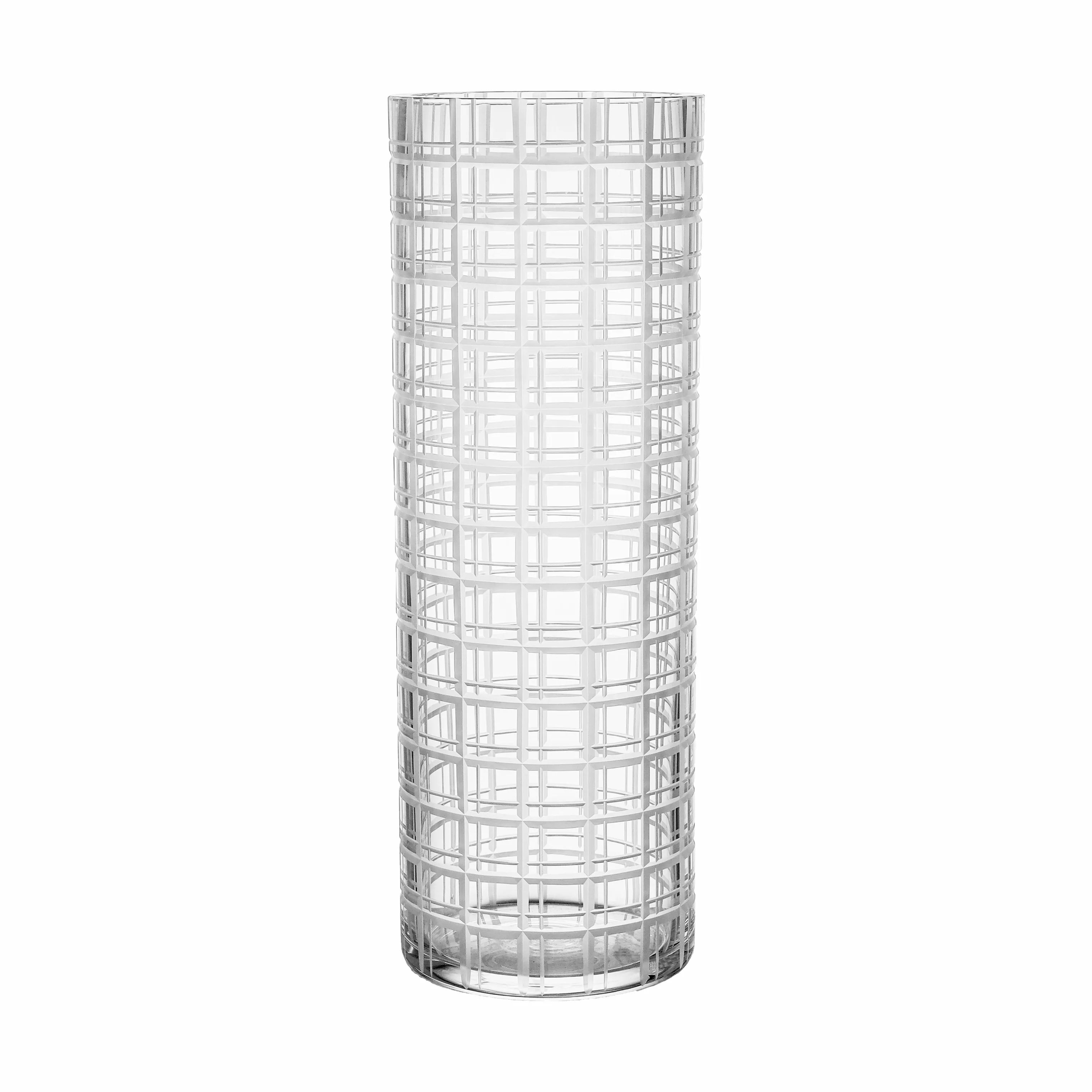 Orrefors Vaser Cut In Number Vase i Klar m. tern, 33 cm, 1
