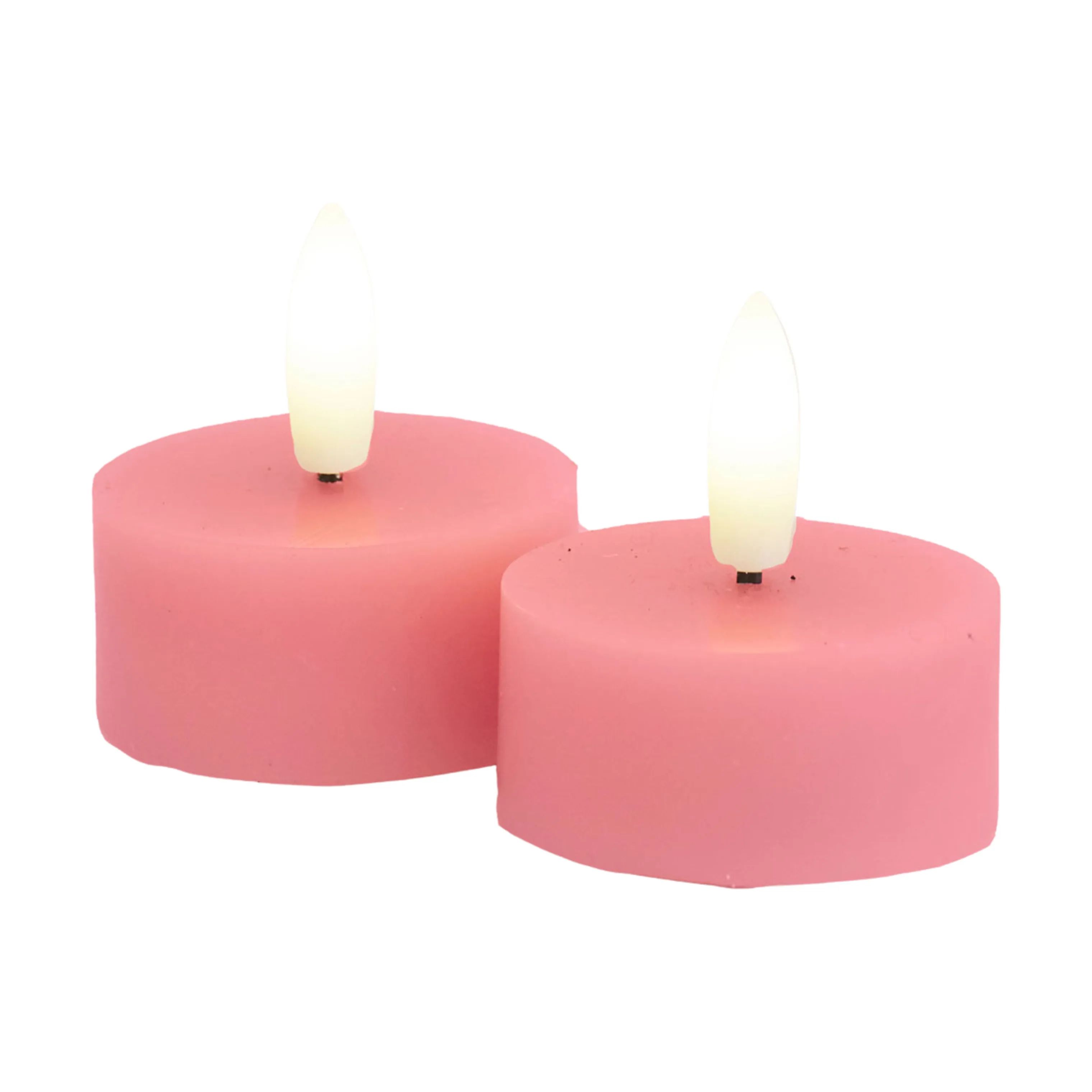 Sirius LED-lys Sille LED Fyrfadslys - 2 stk. i Old Rose, 2,2 cm, 1